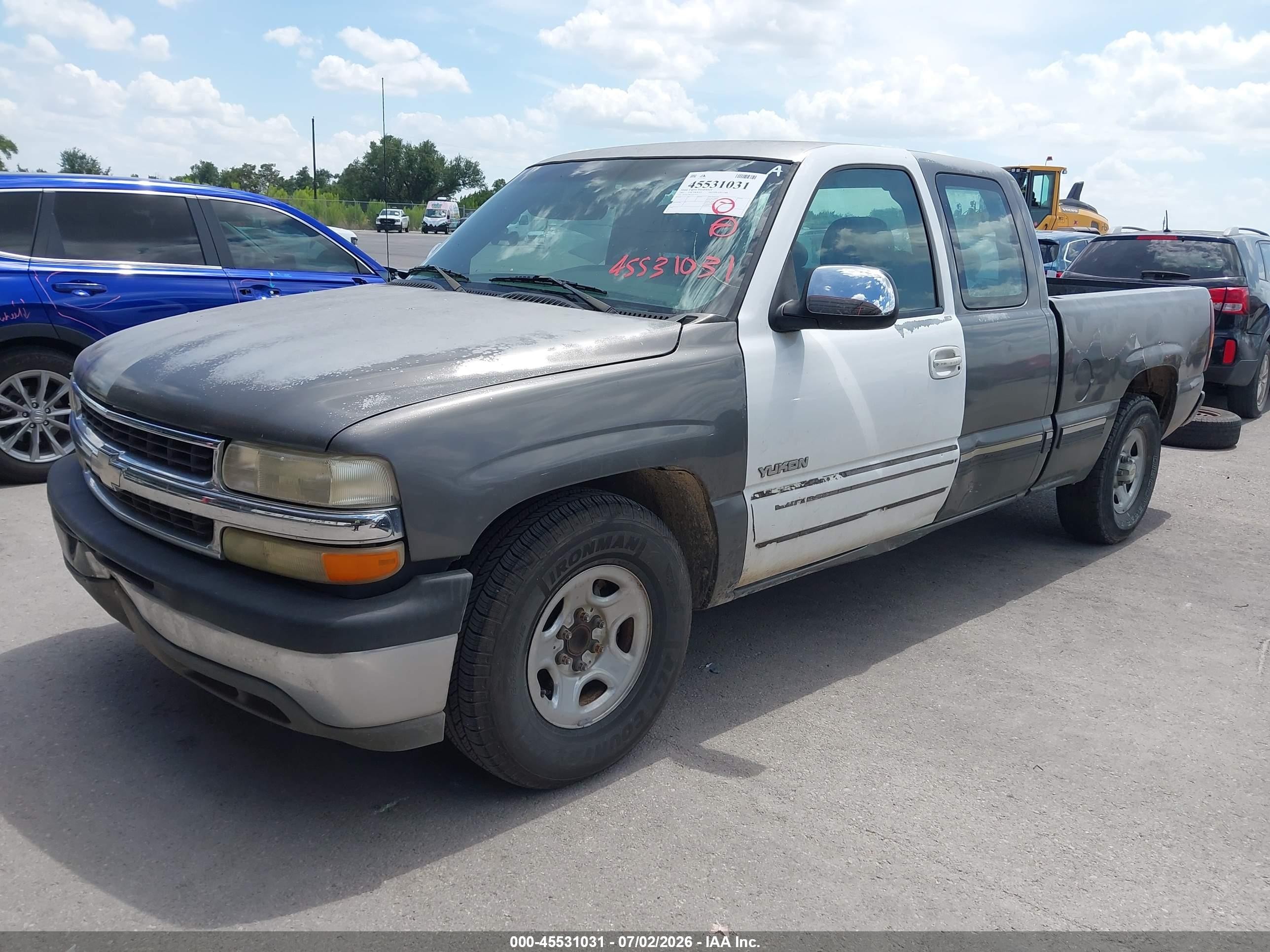 2002 Chevrolet Silverado 1500 Ls Gray vin: 2GCEC19V721237111