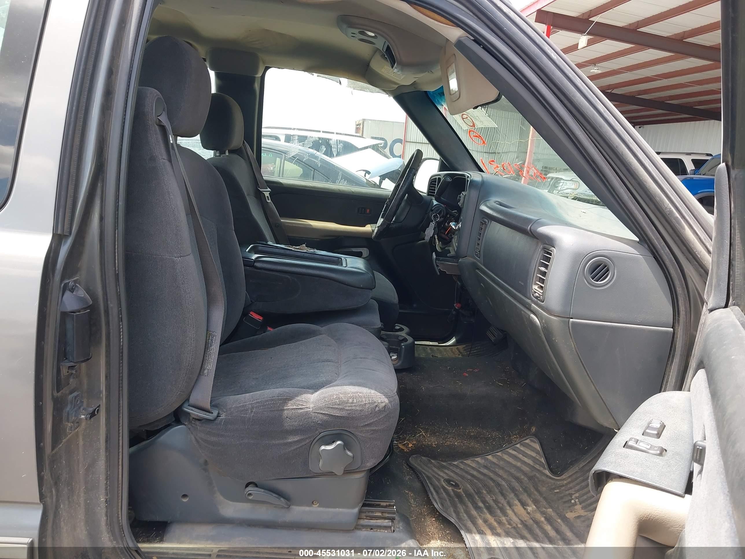 2002 Chevrolet Silverado 1500 Ls Gray vin: 2GCEC19V721237111