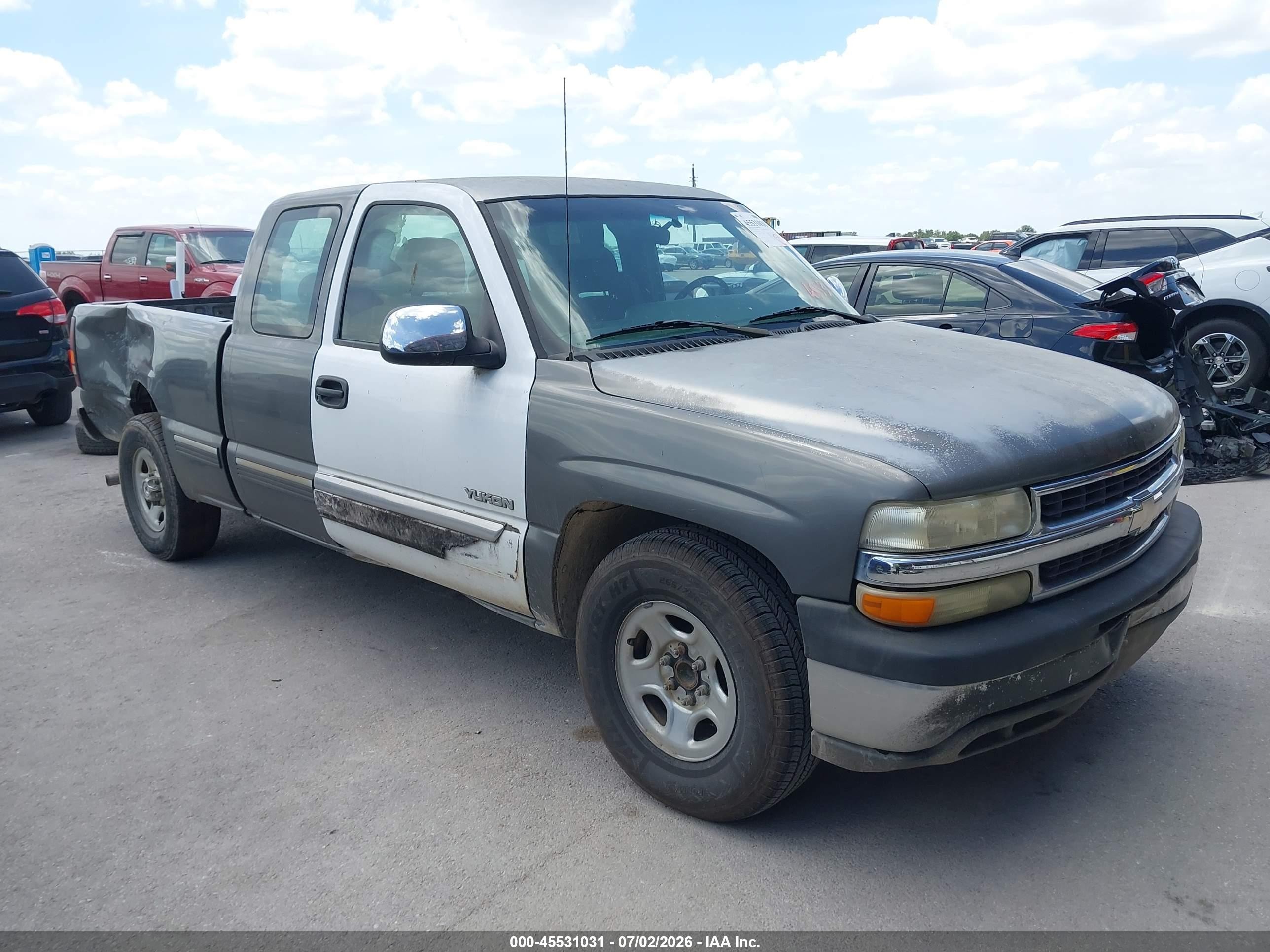 2002 Chevrolet Silverado 1500 Ls Gray vin: 2GCEC19V721237111