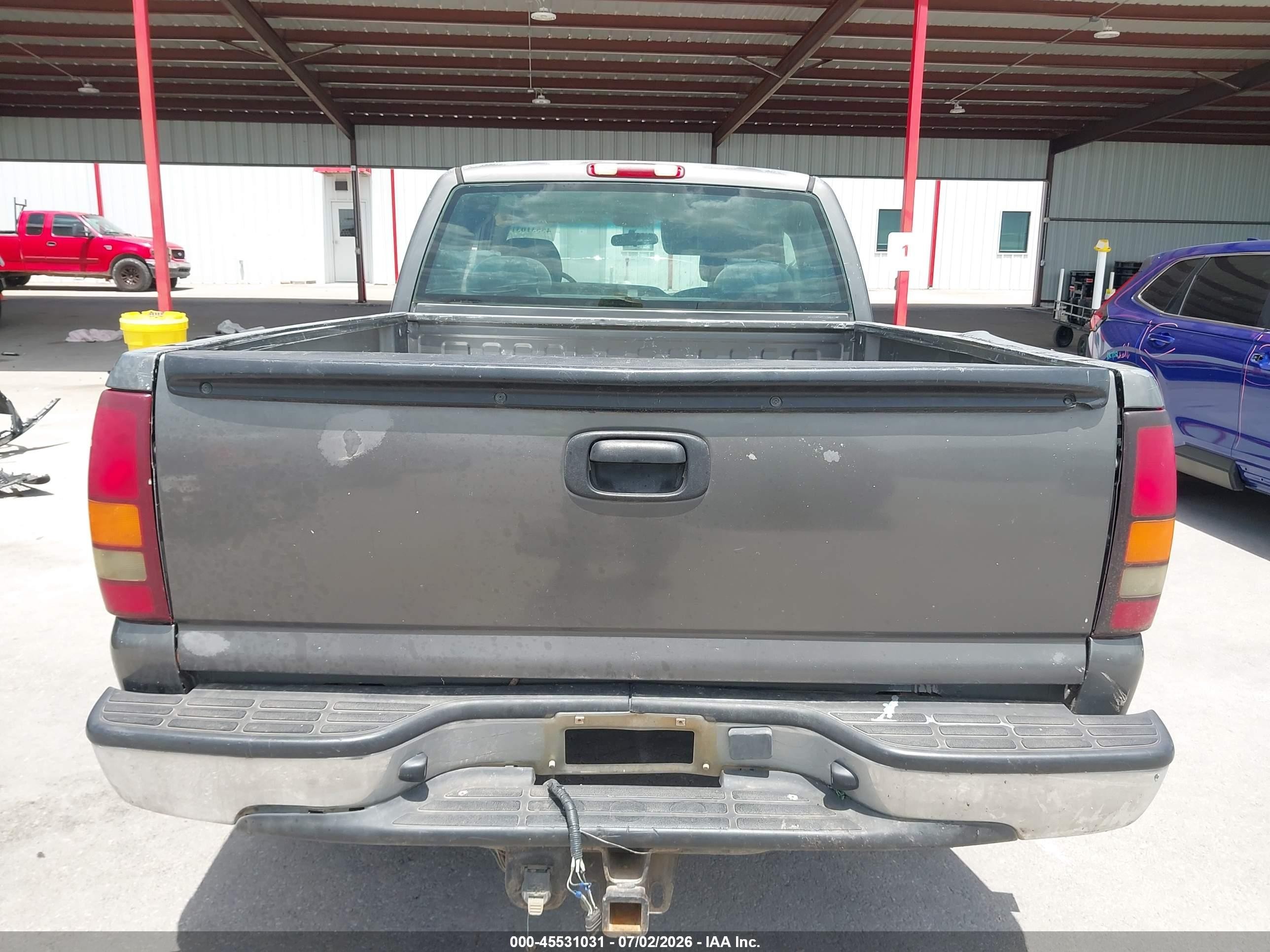 2002 Chevrolet Silverado 1500 Ls Gray vin: 2GCEC19V721237111