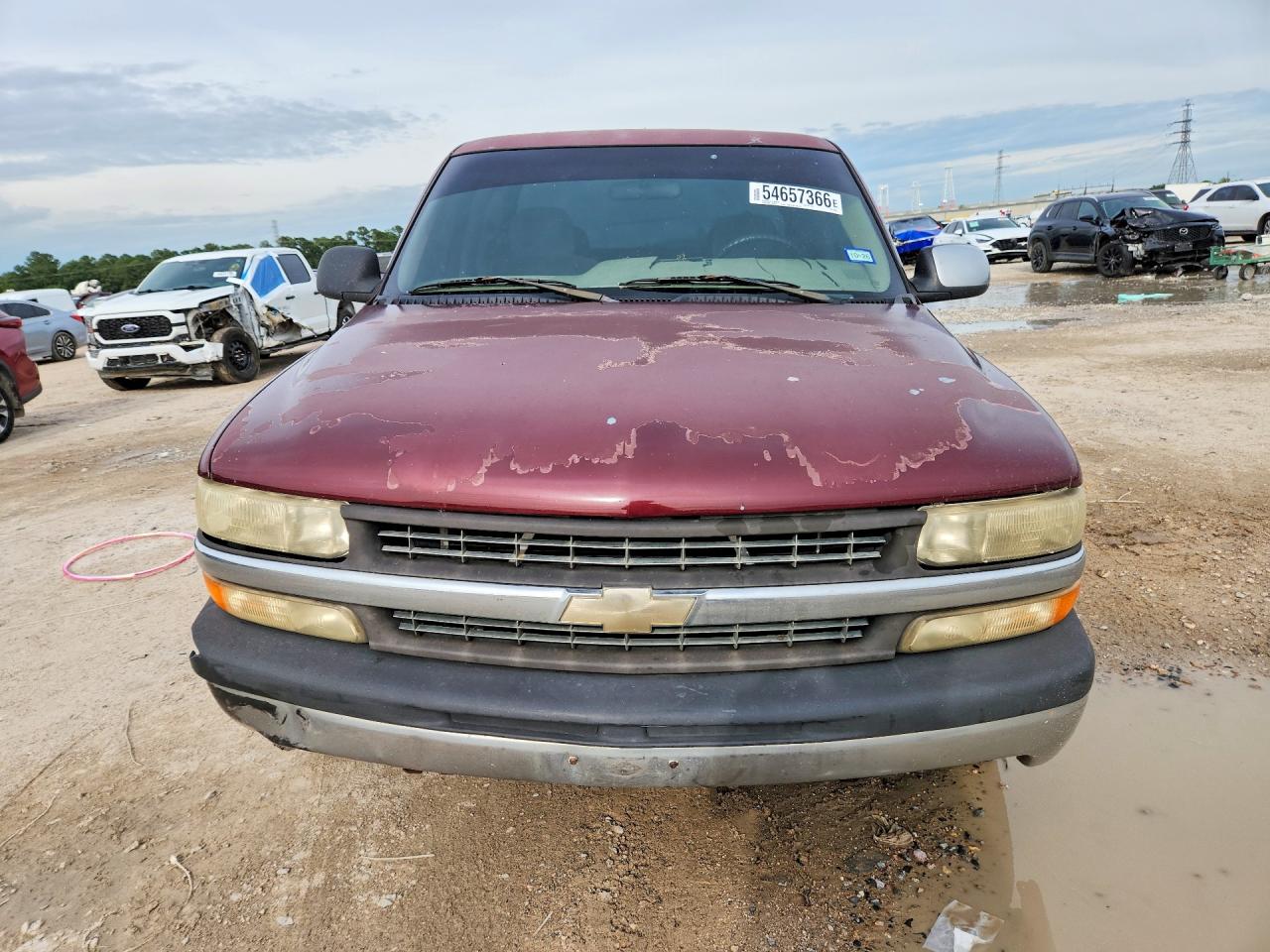 2002 Chevrolet Silverado C1500 Темно-бордовый vin: 2GCEC19V721408620