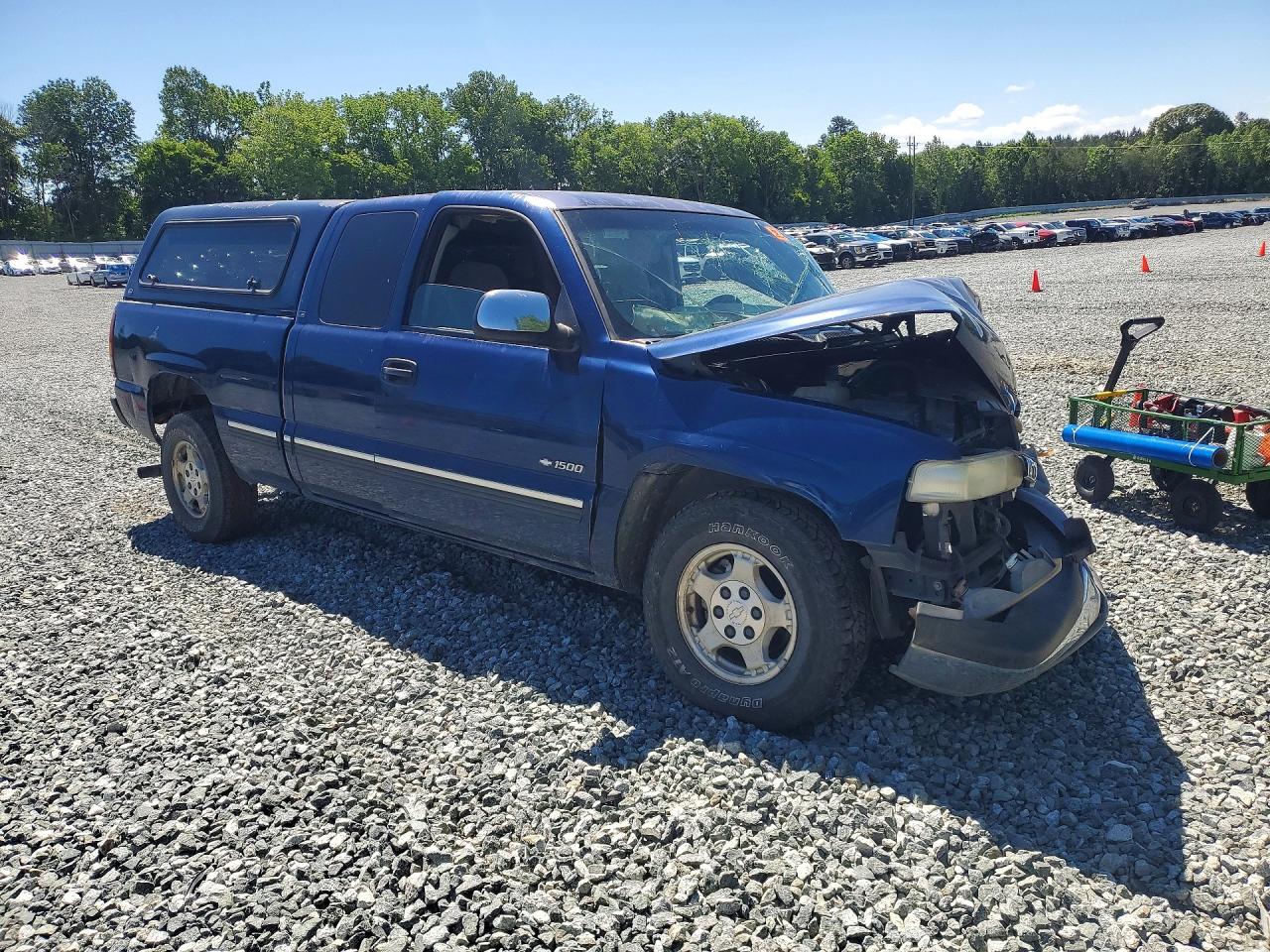 2000 Chevrolet Silverado C1500 Blue vin: 2GCEC19V7Y1349514