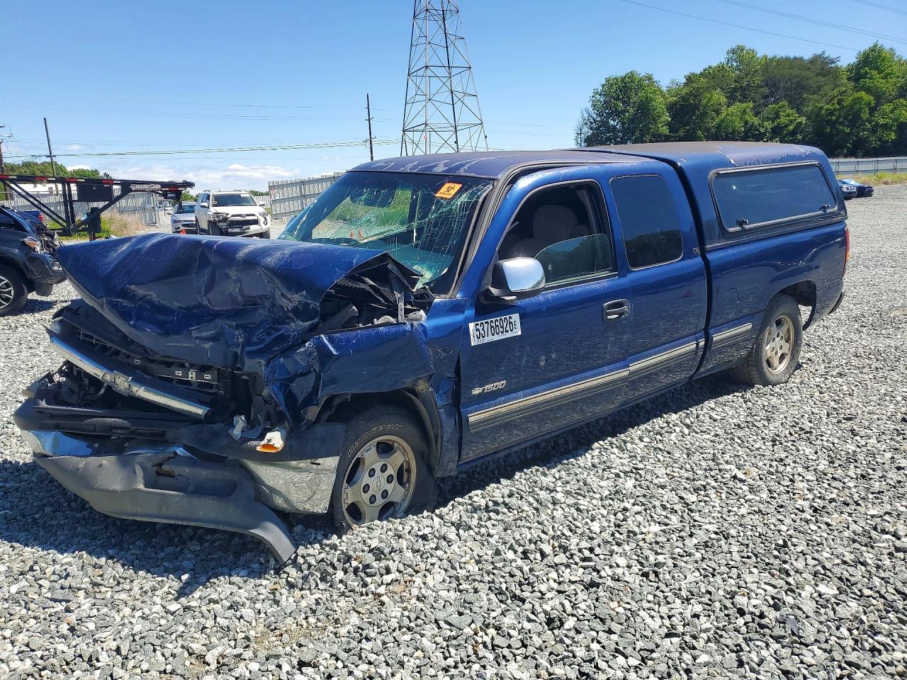 2000 Chevrolet Silverado C1500 Blue vin: 2GCEC19V7Y1349514