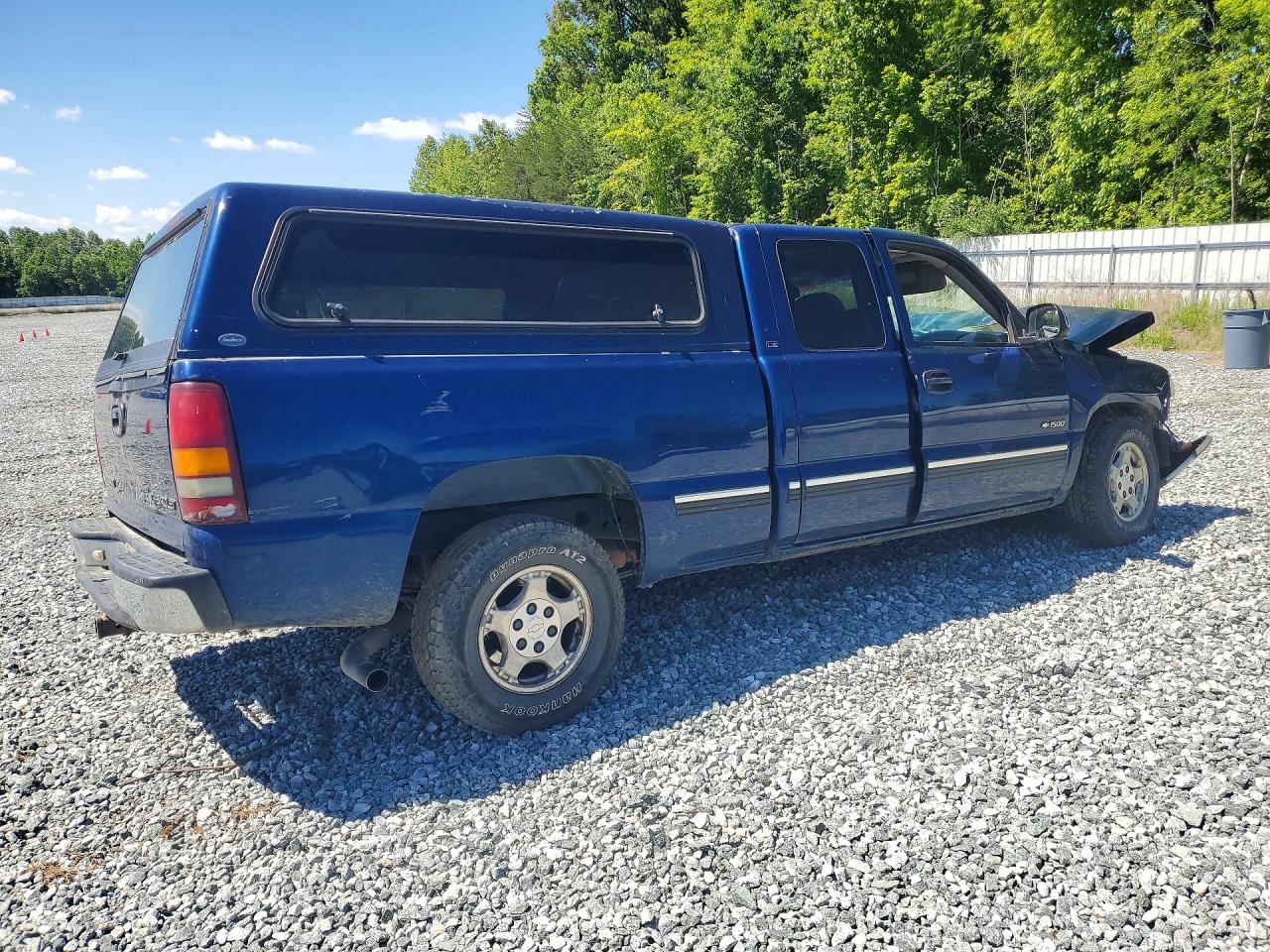 2000 Chevrolet Silverado C1500 Blue vin: 2GCEC19V7Y1349514
