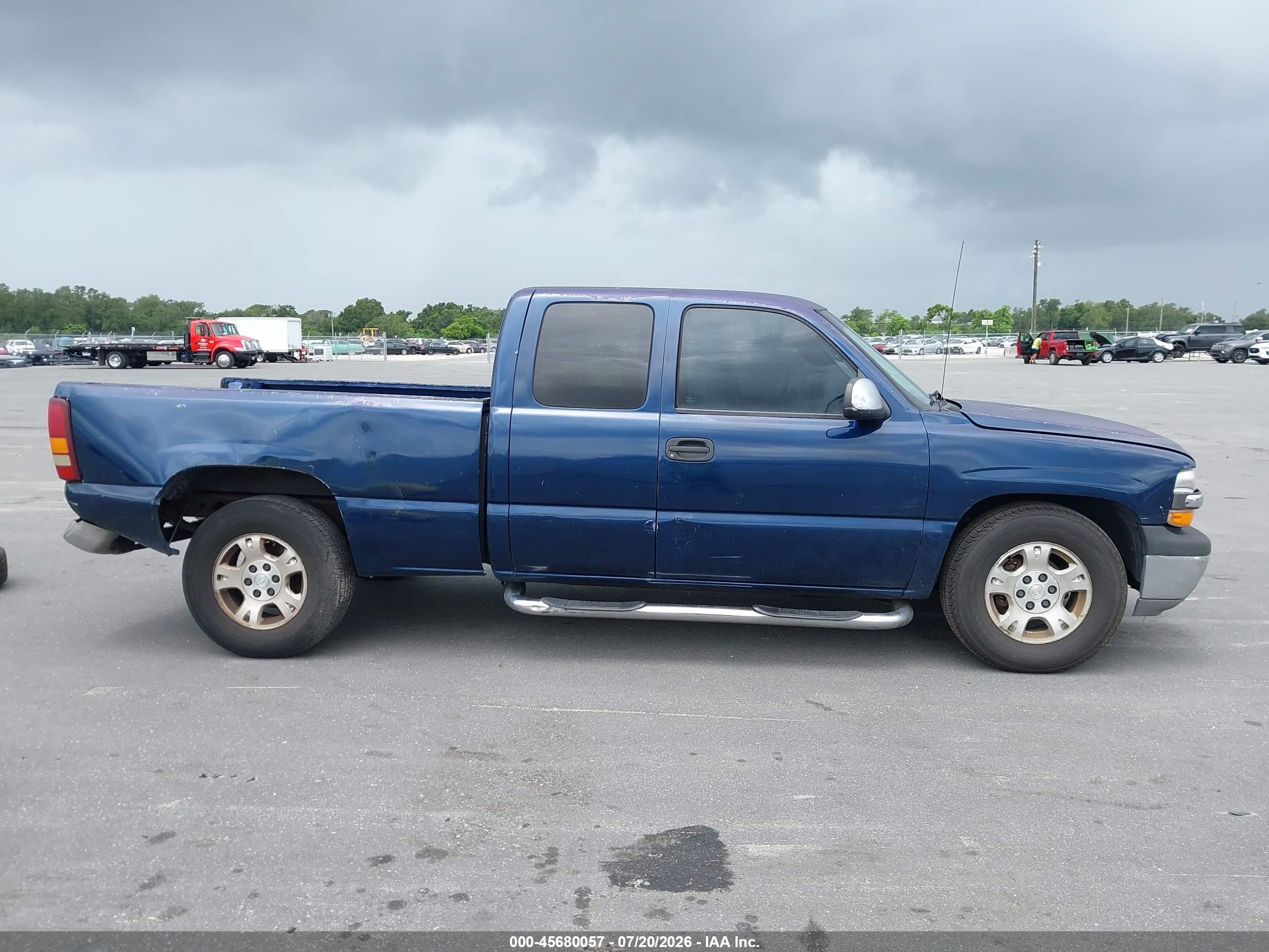 2000 Chevrolet Silverado 1500 Ls Blue vin: 2GCEC19V7Y1368080