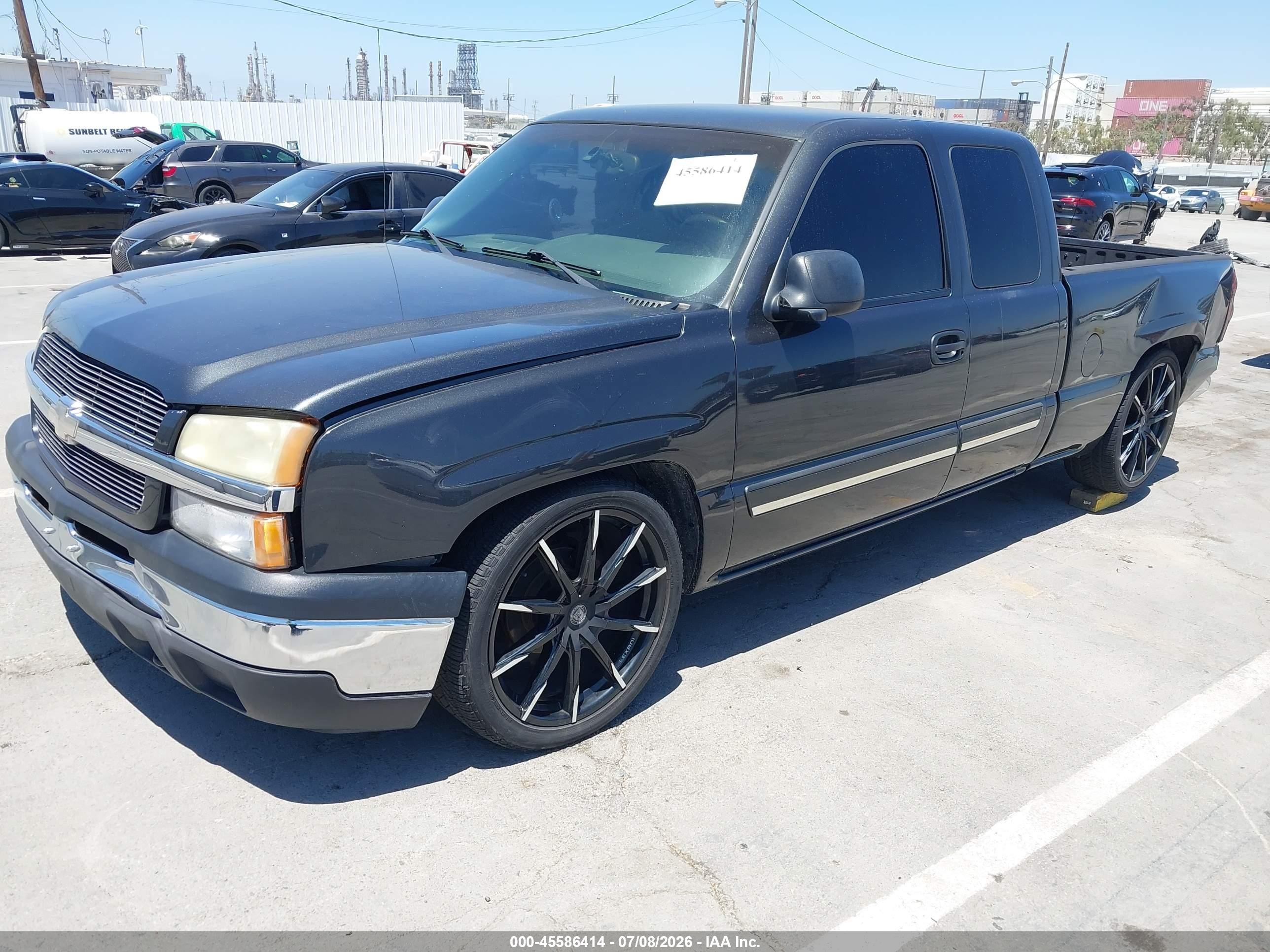 2003 Chevrolet Silverado 1500 Ls Black vin: 2GCEC19V831242478