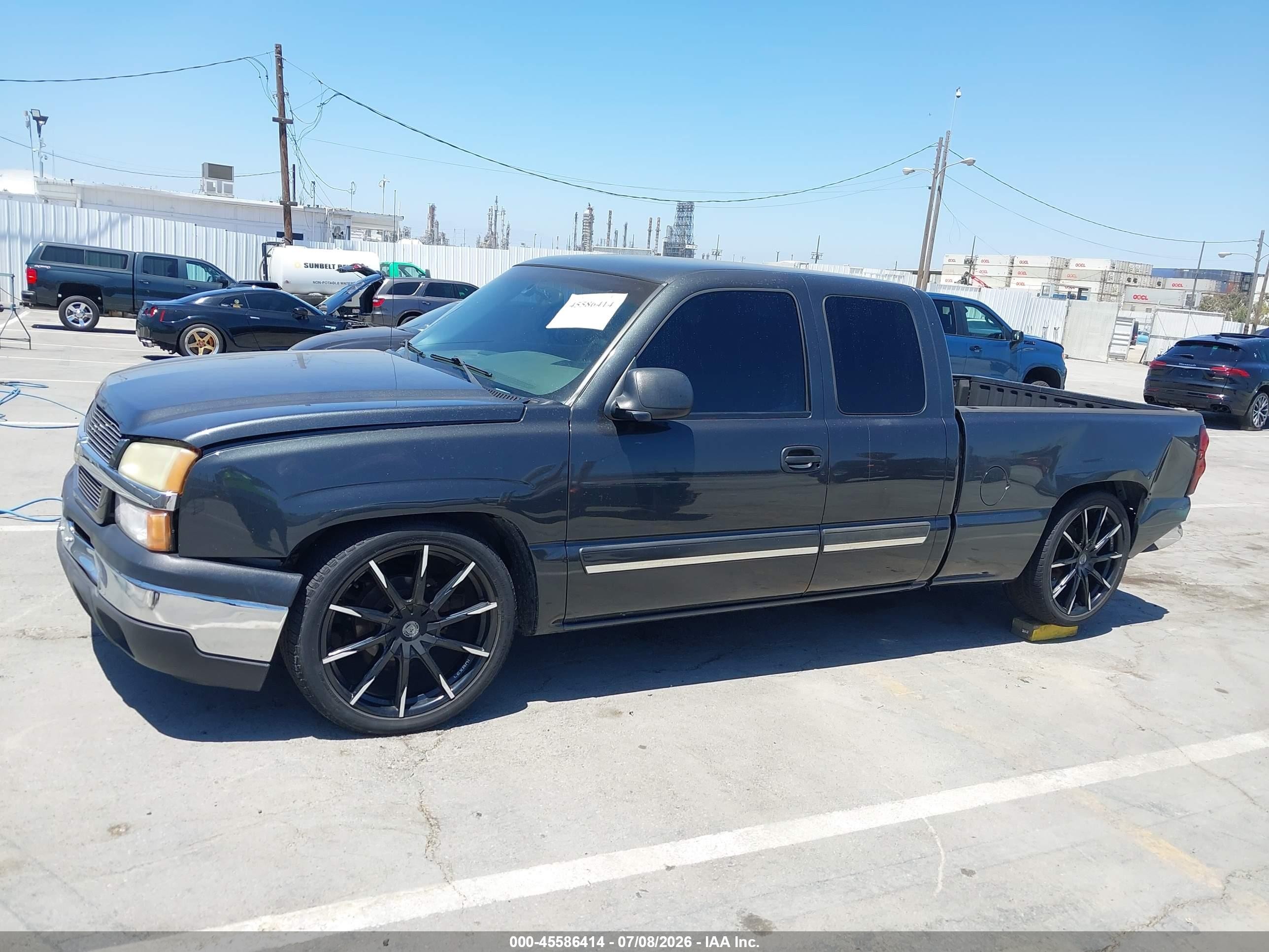 2003 Chevrolet Silverado 1500 Ls Black vin: 2GCEC19V831242478