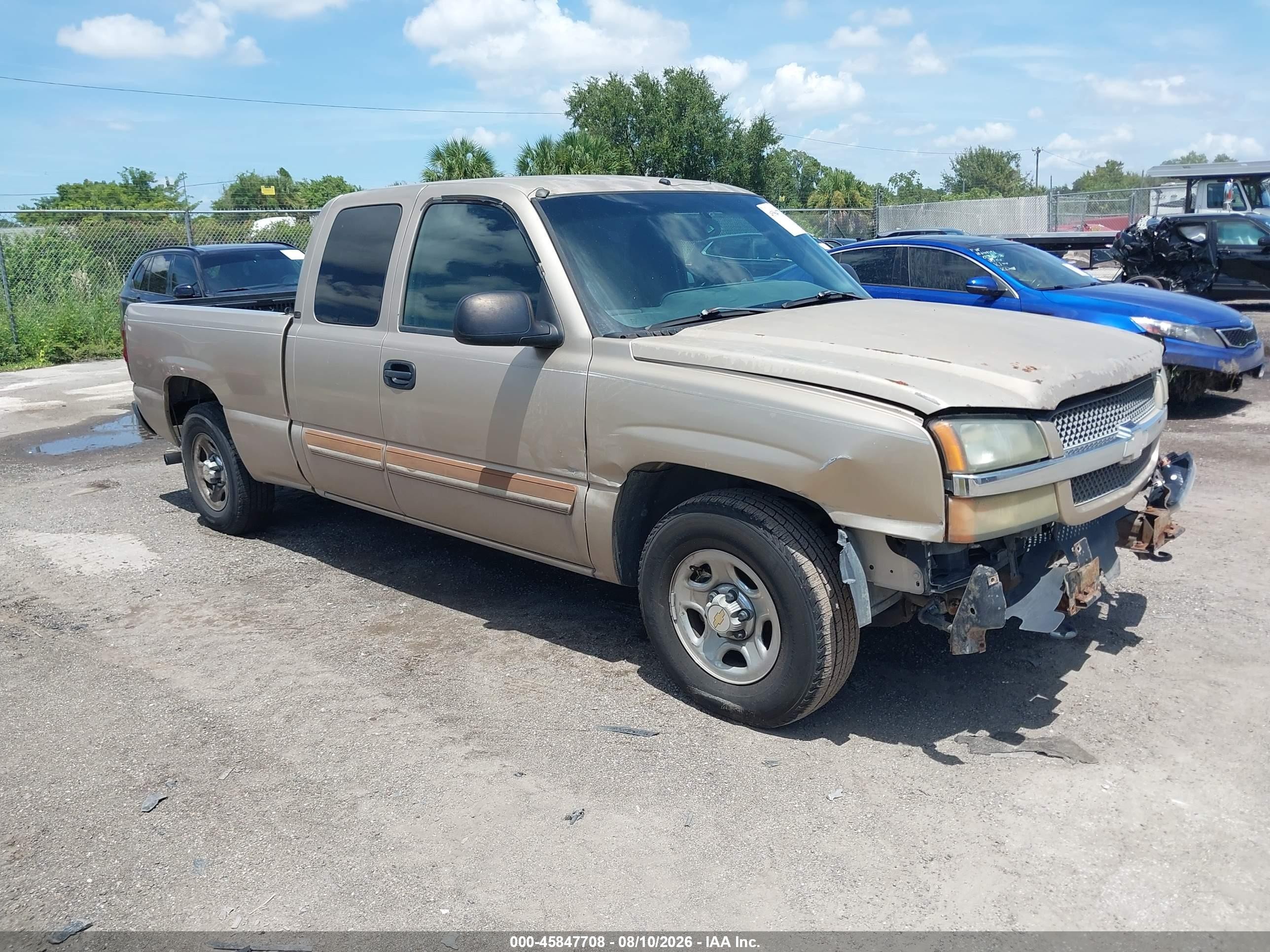 2004 Chevrolet Silverado 1500 Ls Gold vin: 2GCEC19V841232373