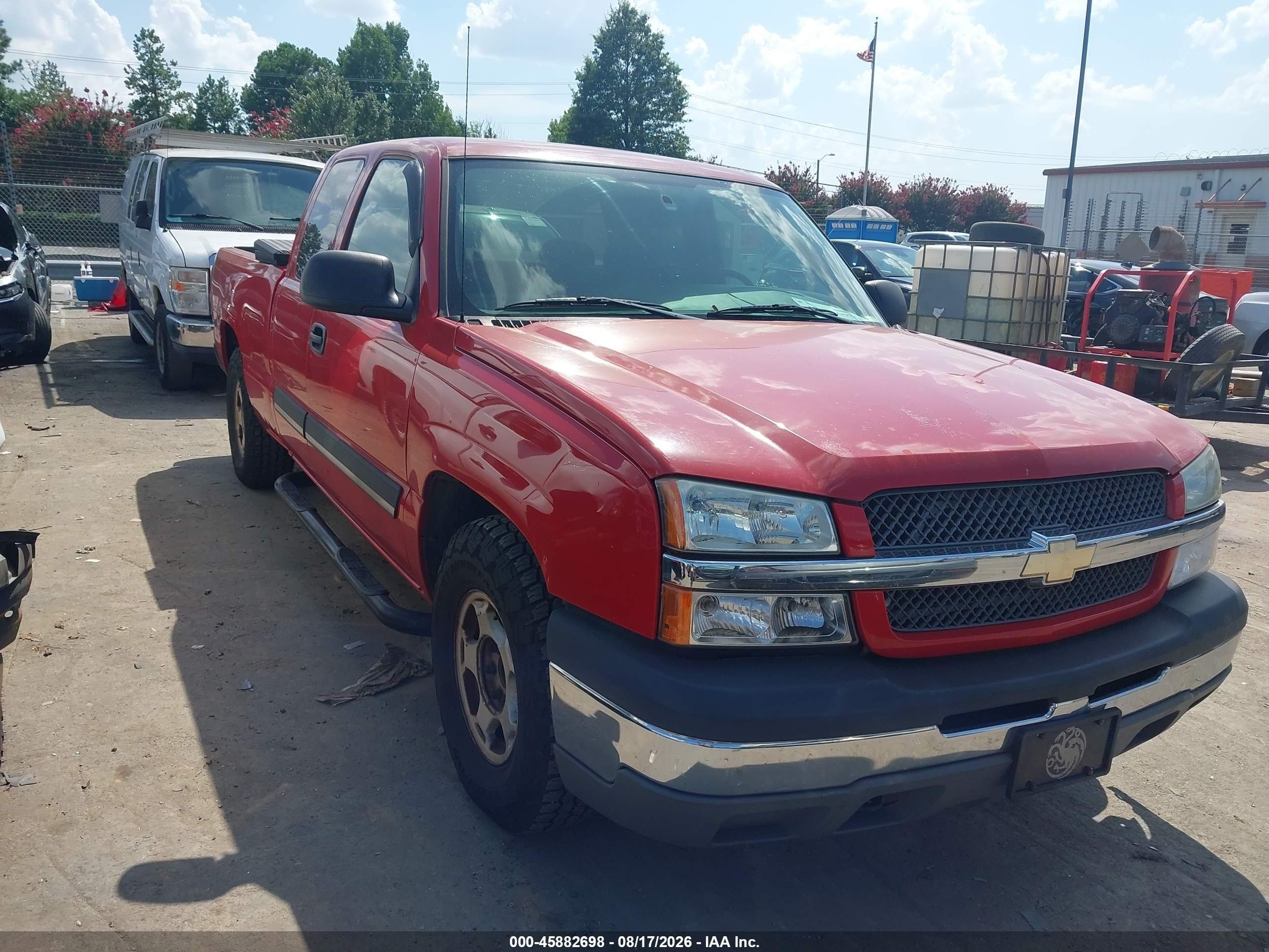 2004 Chevrolet Silverado 1500 Ls Red vin: 2GCEC19V841346969