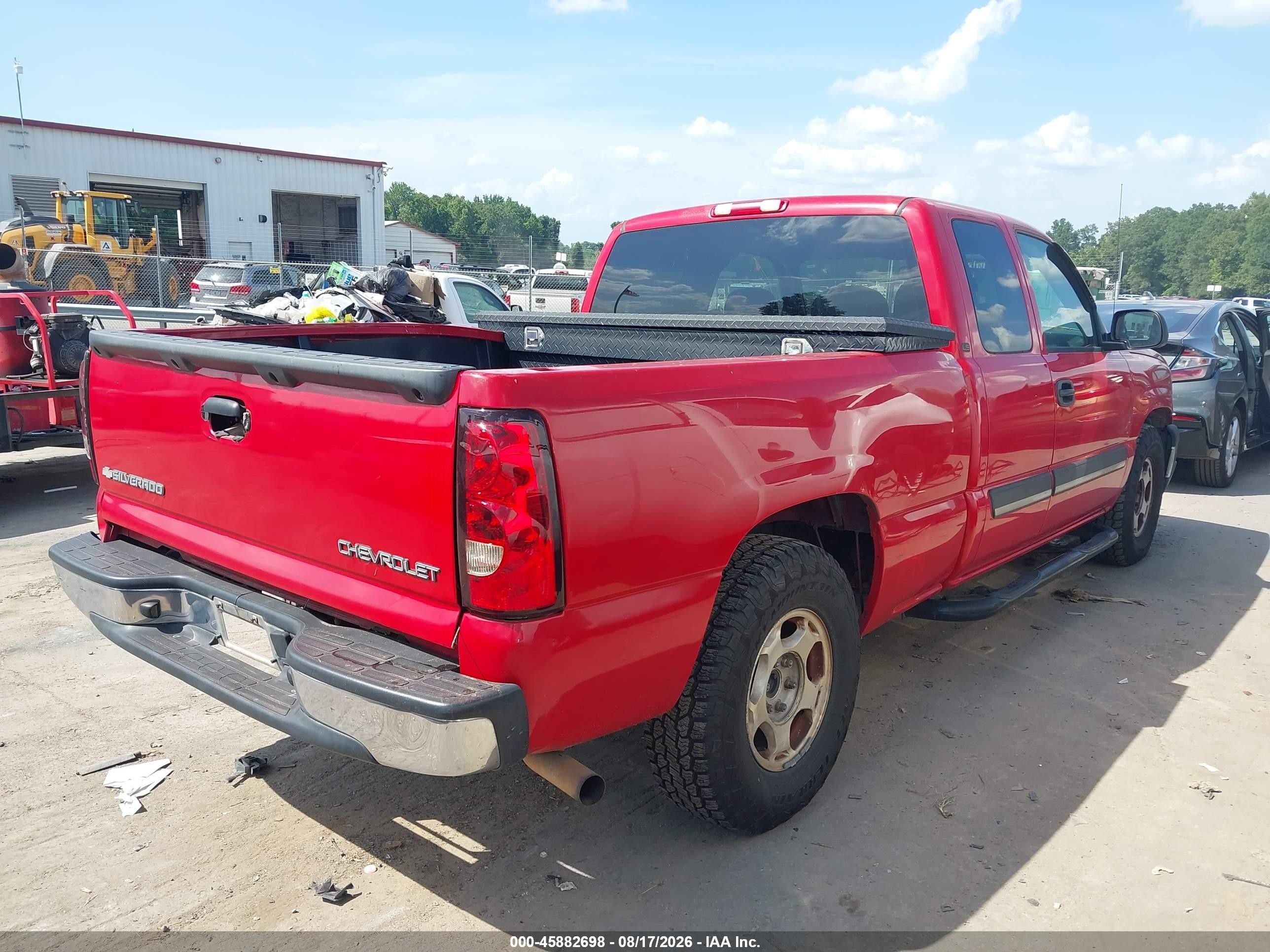 2004 Chevrolet Silverado 1500 Ls Red vin: 2GCEC19V841346969