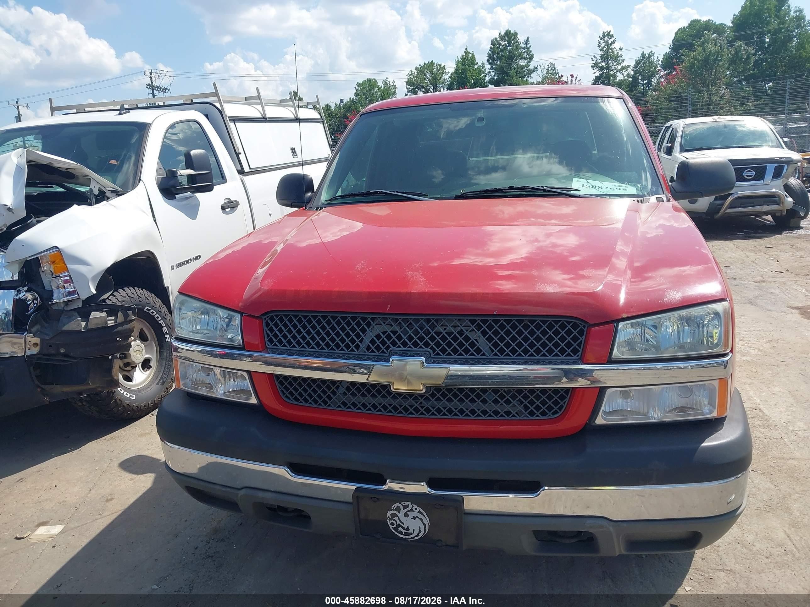 2004 Chevrolet Silverado 1500 Ls Red vin: 2GCEC19V841346969