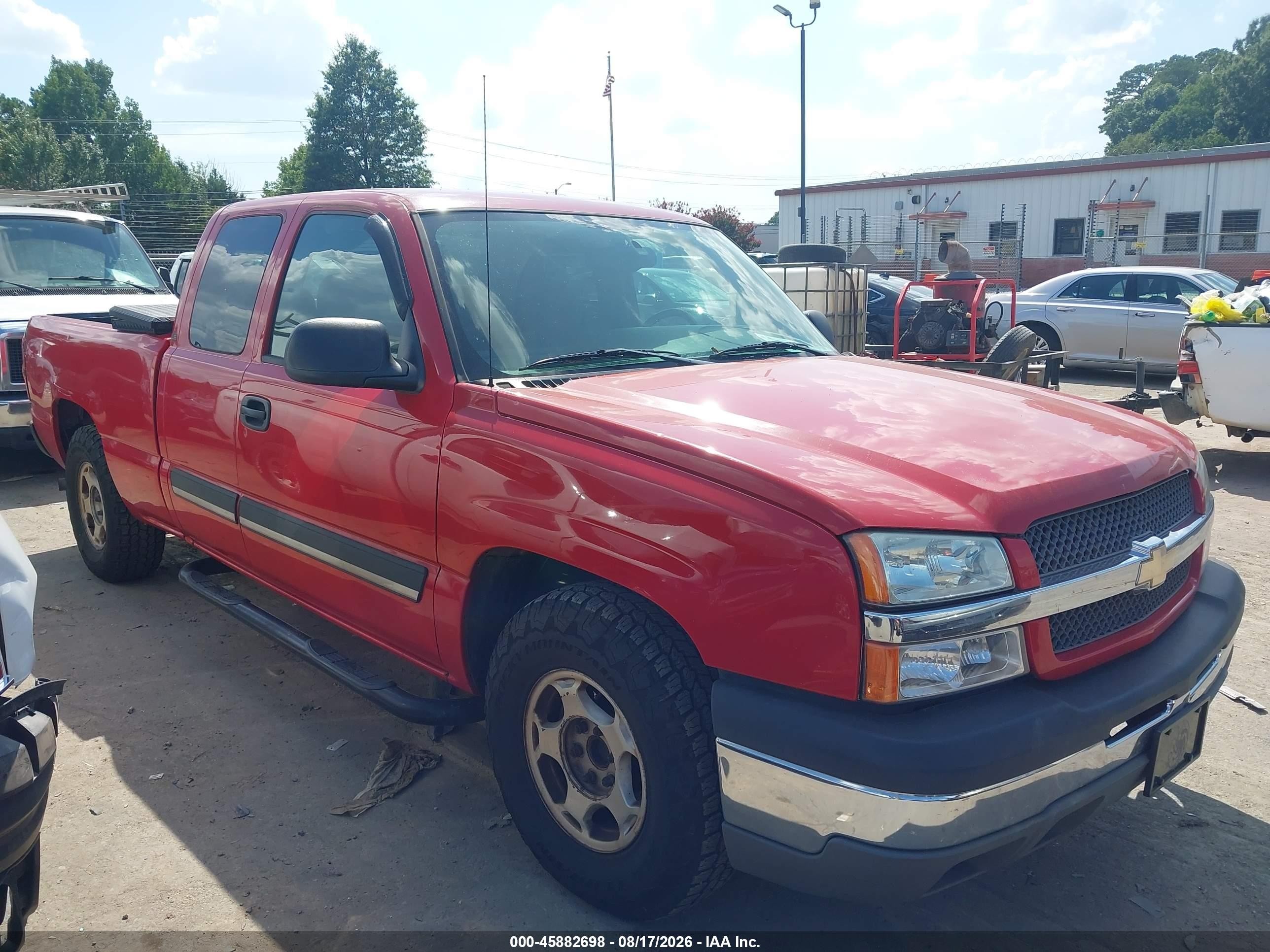 2004 Chevrolet Silverado 1500 Ls Red vin: 2GCEC19V841346969