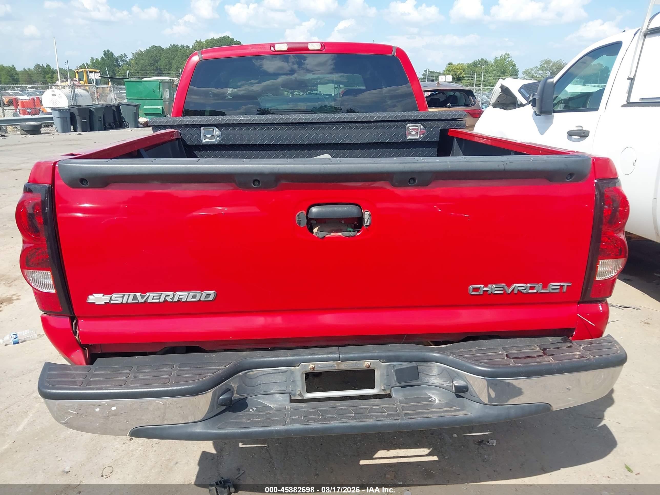 2004 Chevrolet Silverado 1500 Ls Red vin: 2GCEC19V841346969