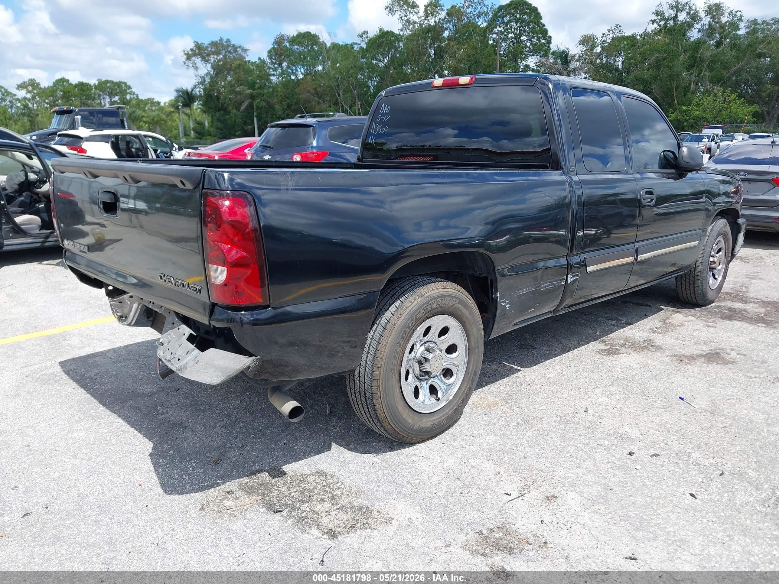 2006 Chevrolet Silverado 1500 Lt1 Black vin: 2GCEC19V861113502