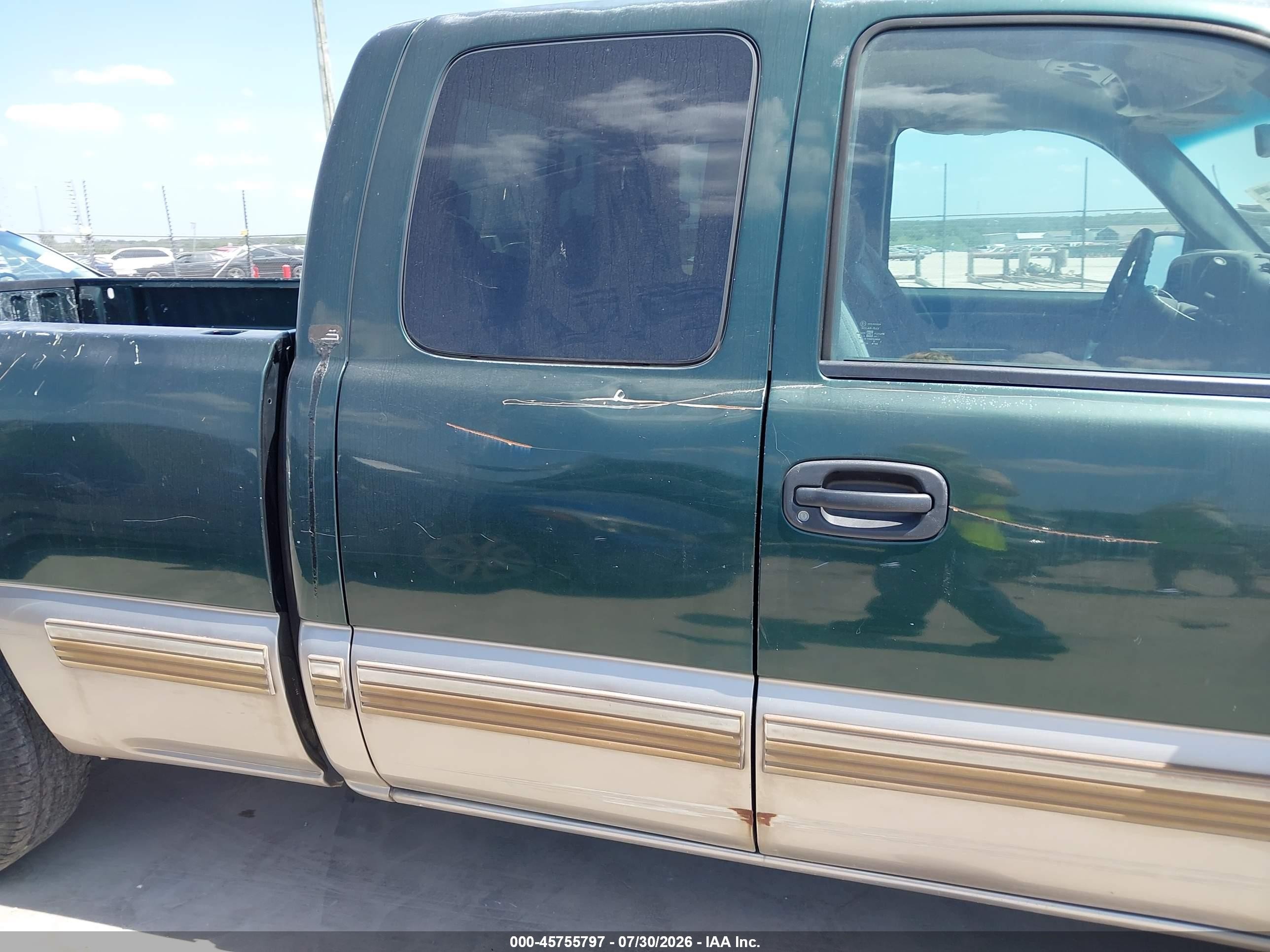 2001 Chevrolet Silverado 1500 Ls Green vin: 2GCEC19V911309991