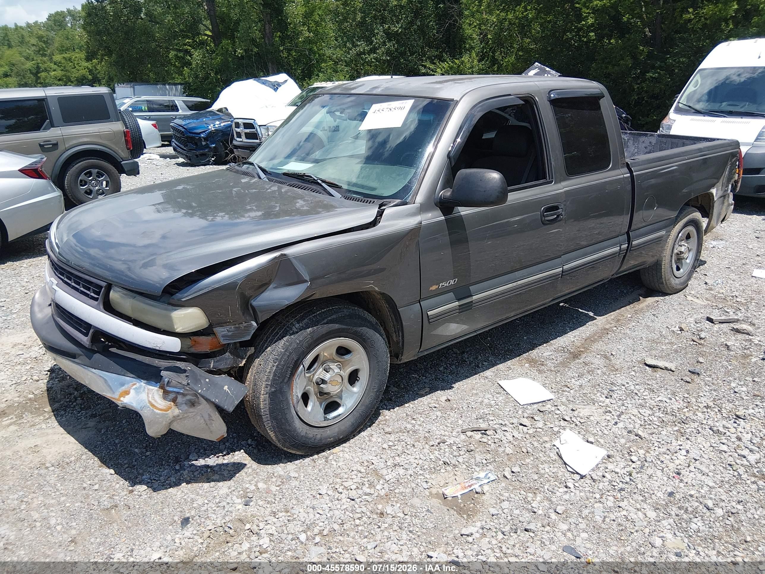 2001 Chevrolet Silverado 1500   Dark Blue vin: 2GCEC19V911324698