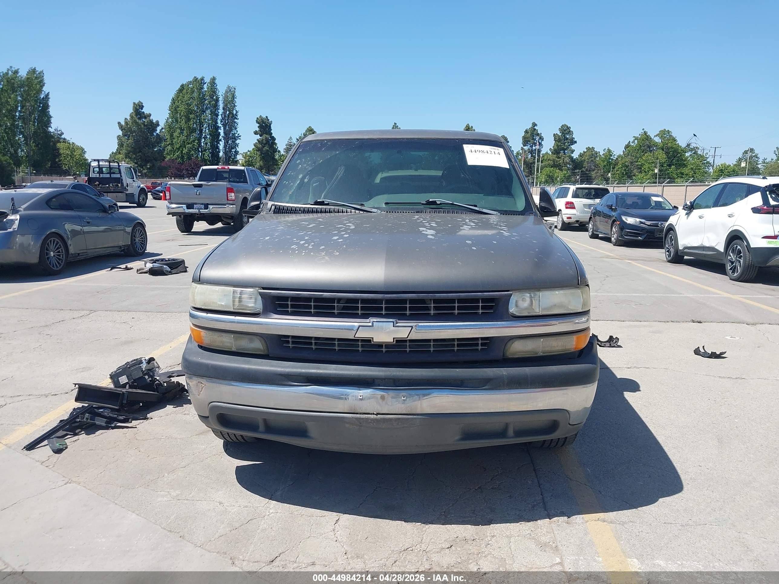 2002 Chevrolet Silverado 1500 Ls Gray vin: 2GCEC19V921241774