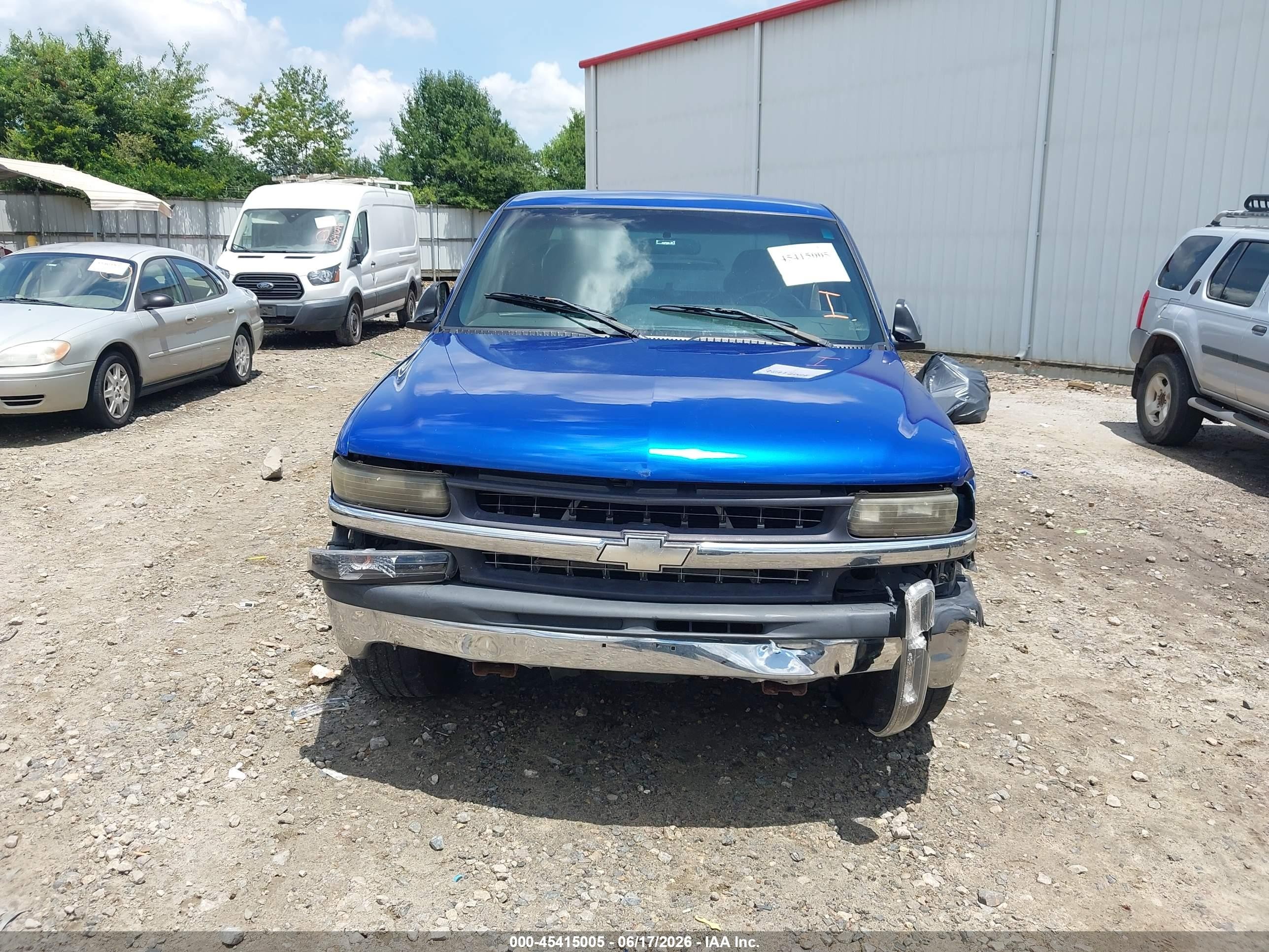 2002 Chevrolet Silverado 1500 Ls Синий vin: 2GCEC19V921275388