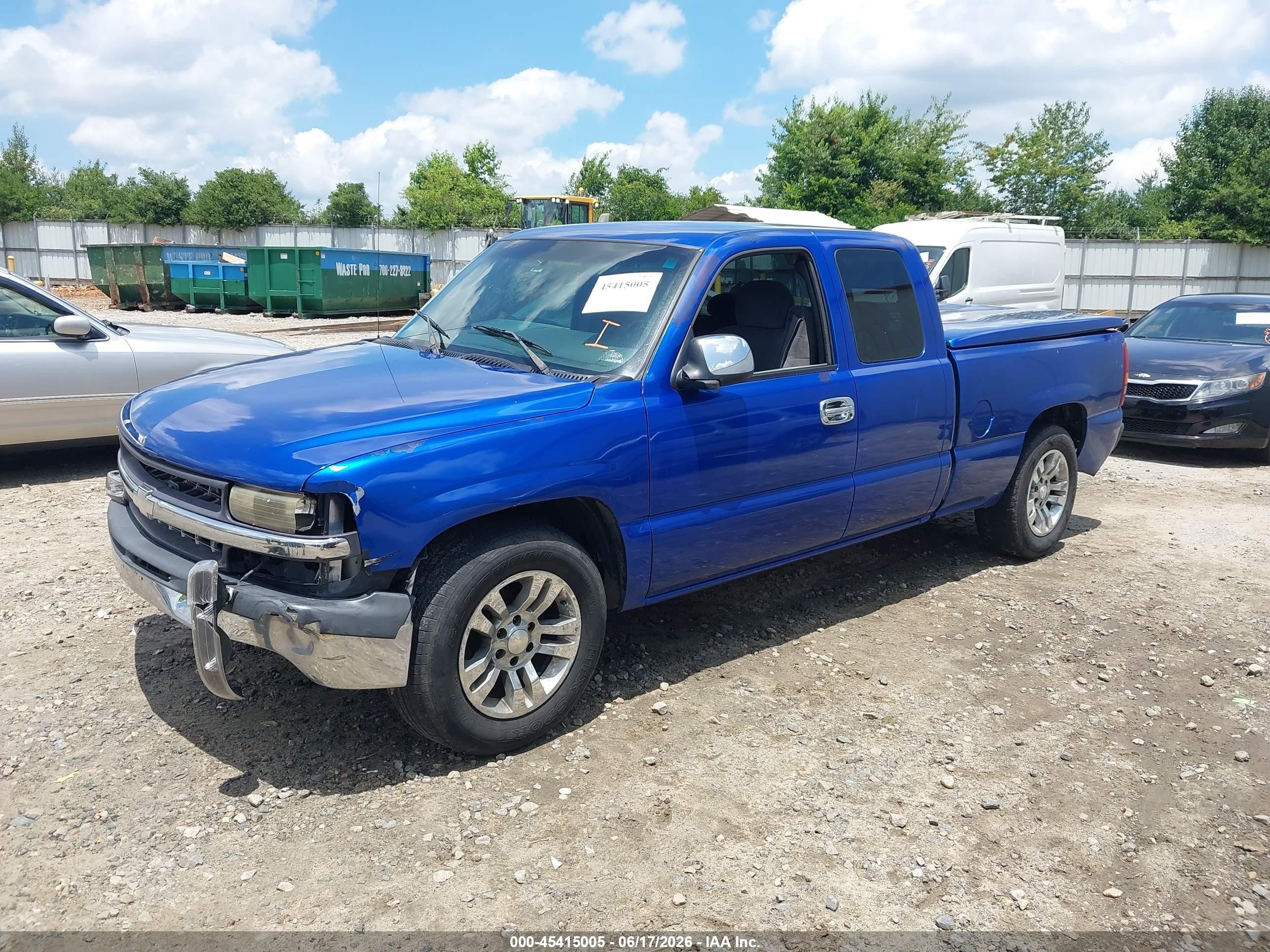 2002 Chevrolet Silverado 1500 Ls Синий vin: 2GCEC19V921275388