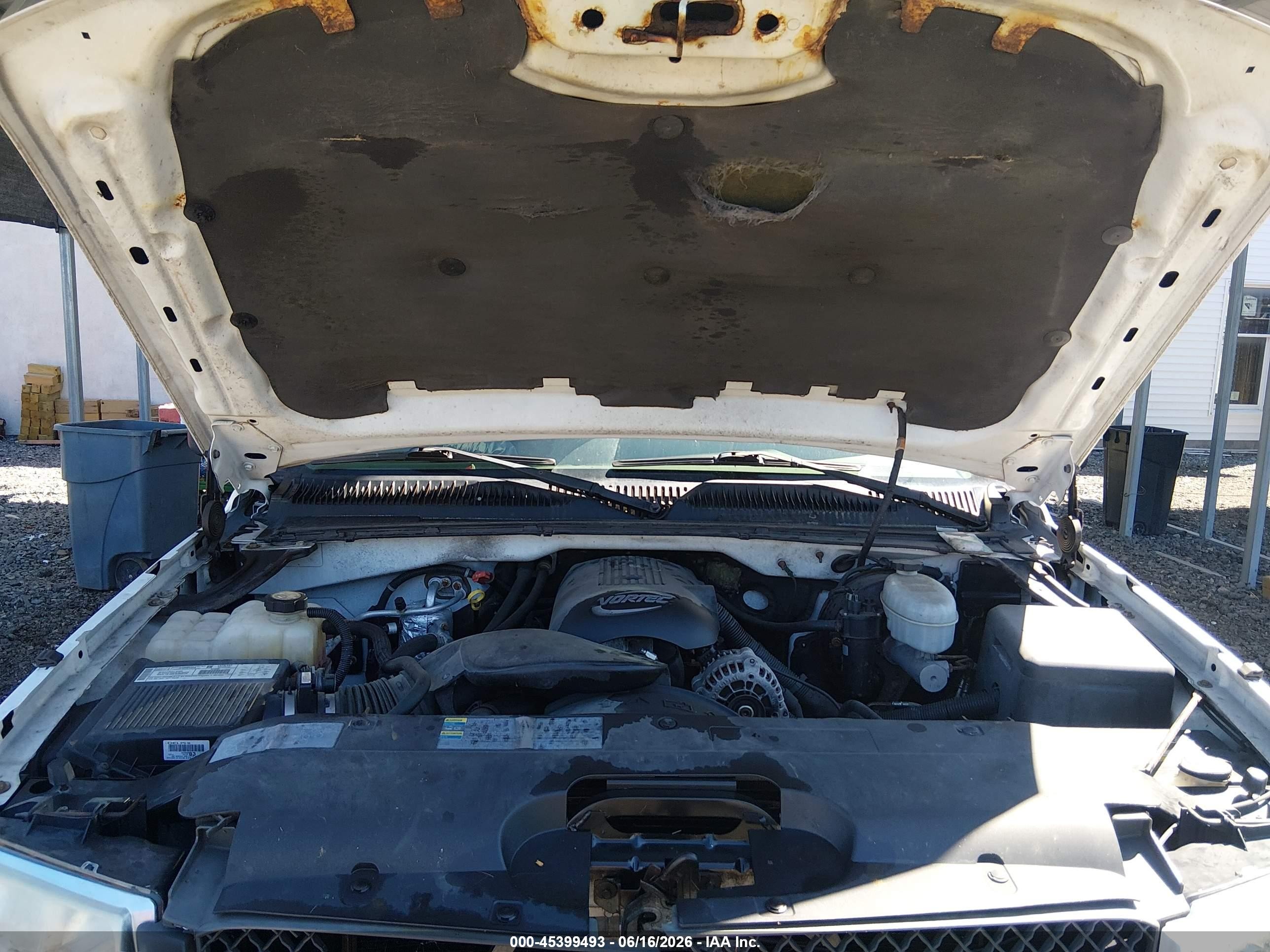 2003 Chevrolet Silverado 1500 Ls White vin: 2GCEC19V931365741