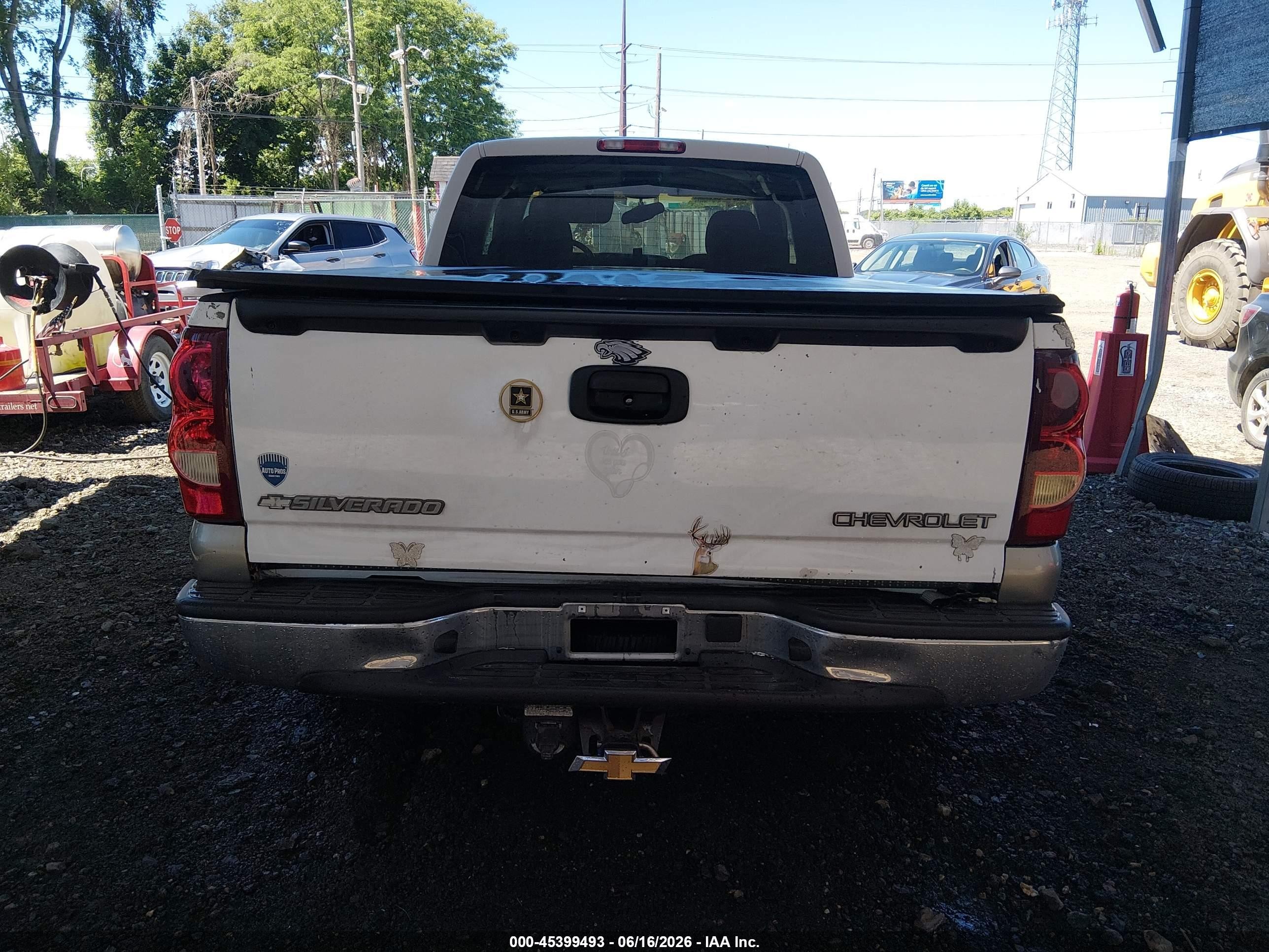 2003 Chevrolet Silverado 1500 Ls White vin: 2GCEC19V931365741