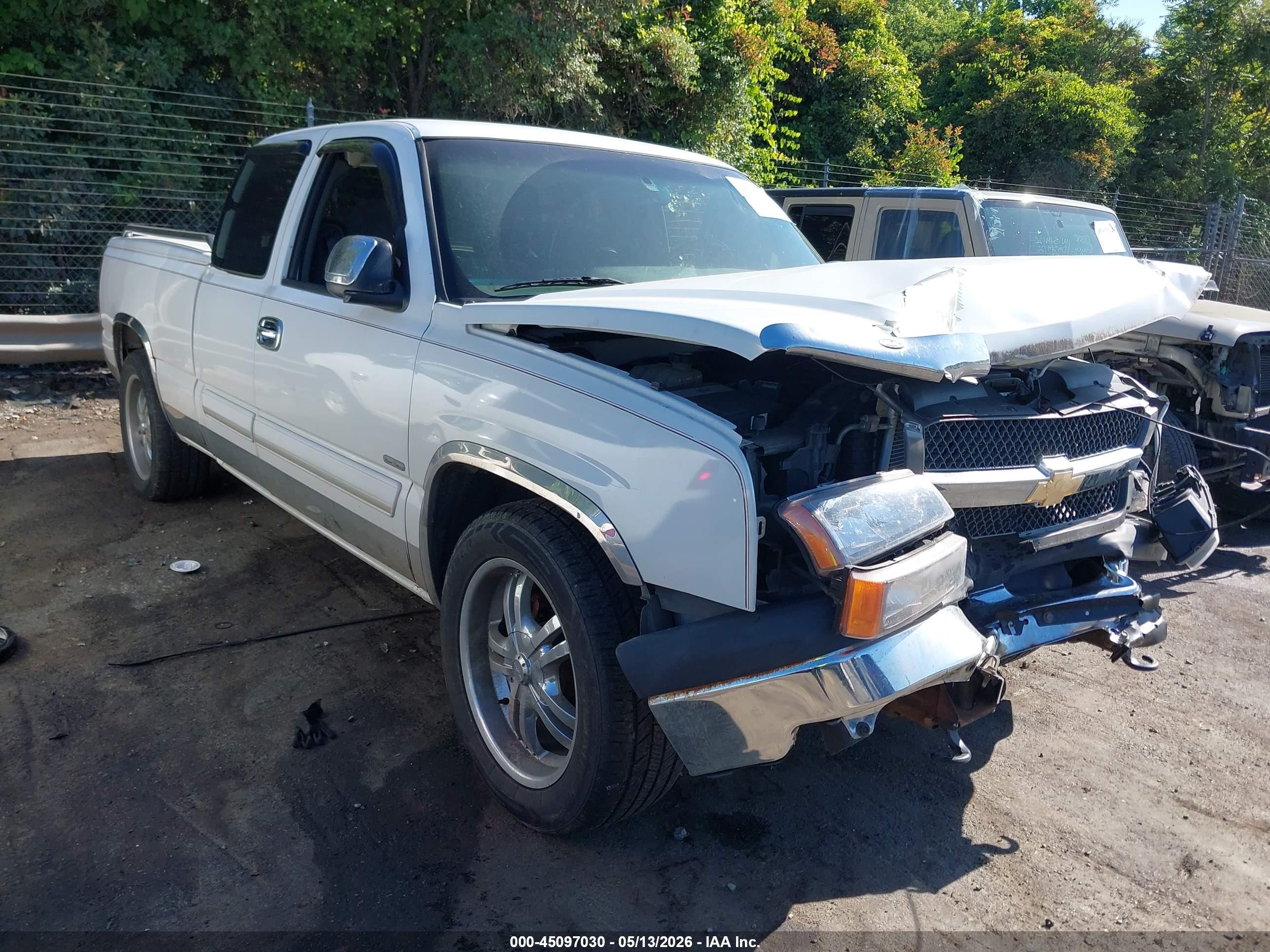 2003 Chevrolet Silverado 1500 Ls White vin: 2GCEC19V931374343