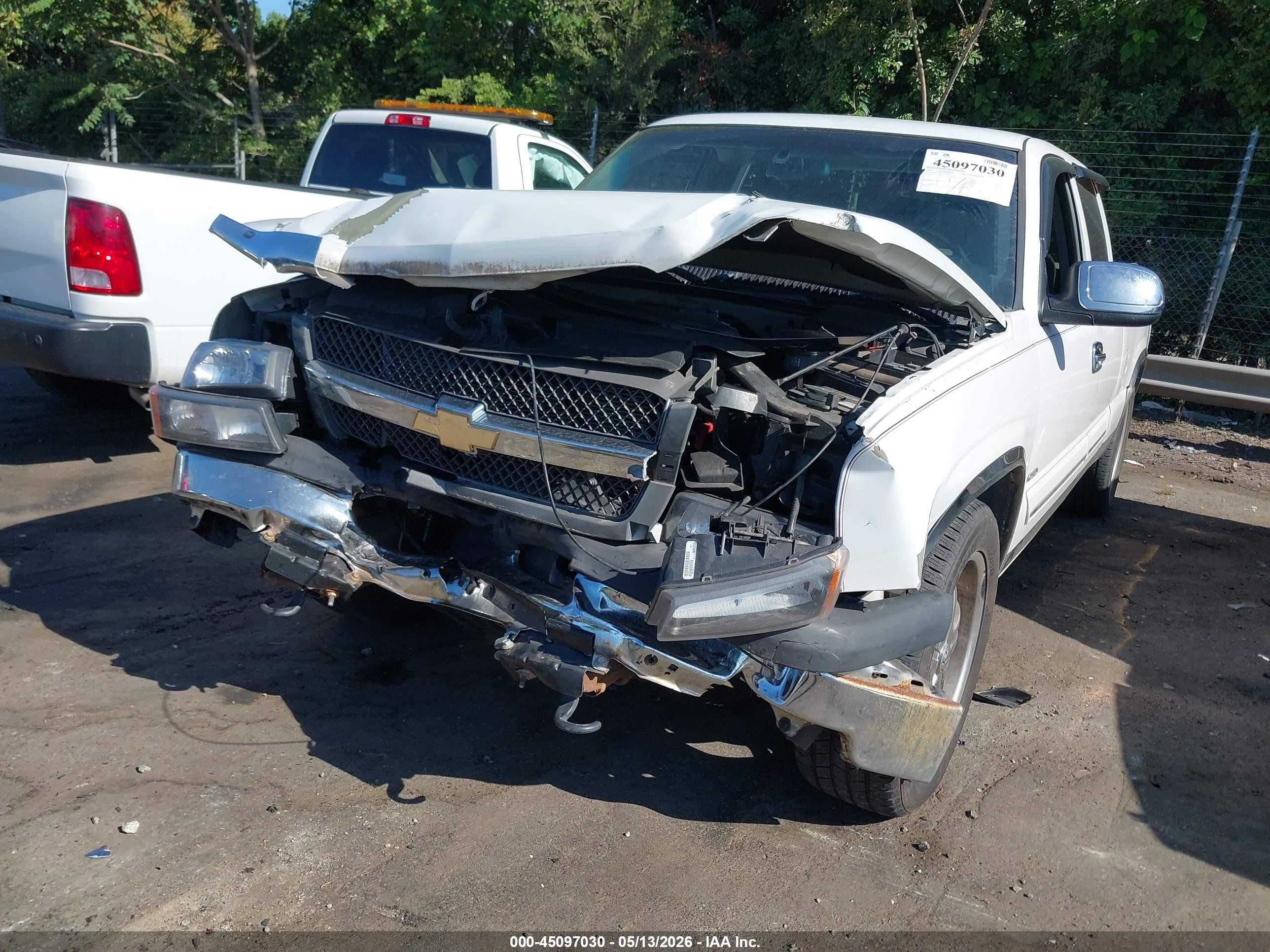 2003 Chevrolet Silverado 1500 Ls White vin: 2GCEC19V931374343