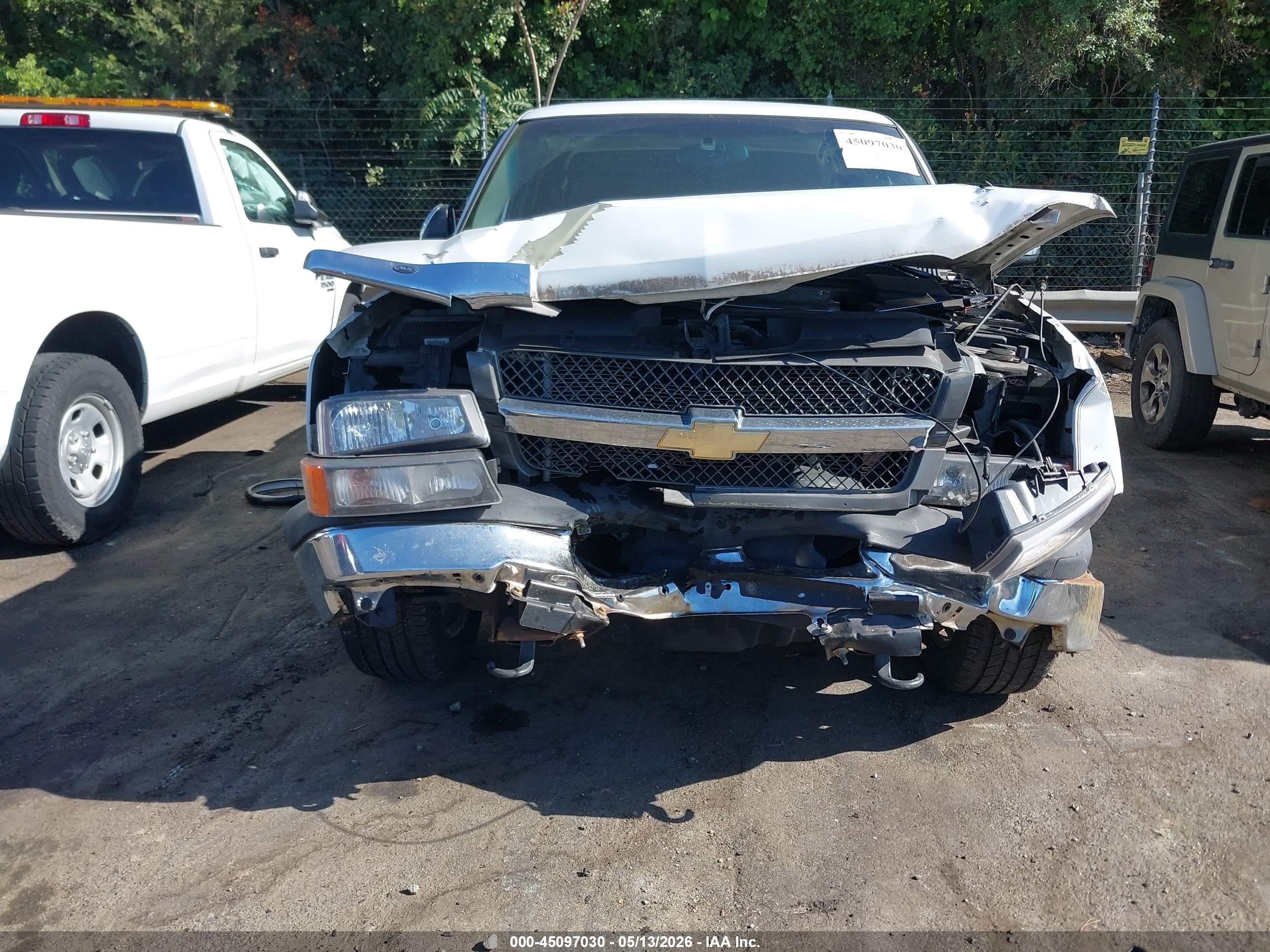 2003 Chevrolet Silverado 1500 Ls White vin: 2GCEC19V931374343