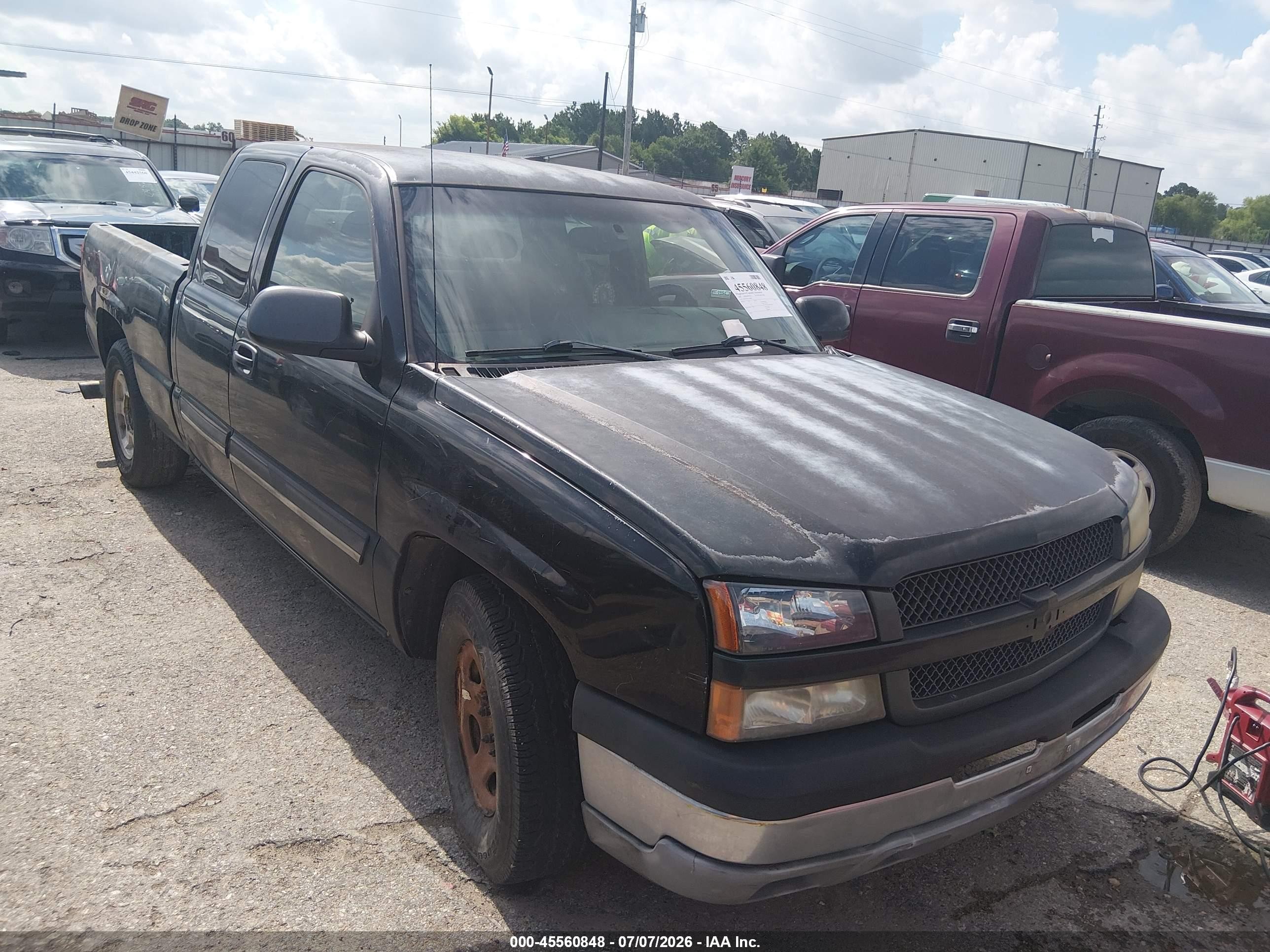 2004 Chevrolet Silverado 1500 Ls Black vin: 2GCEC19V941194832
