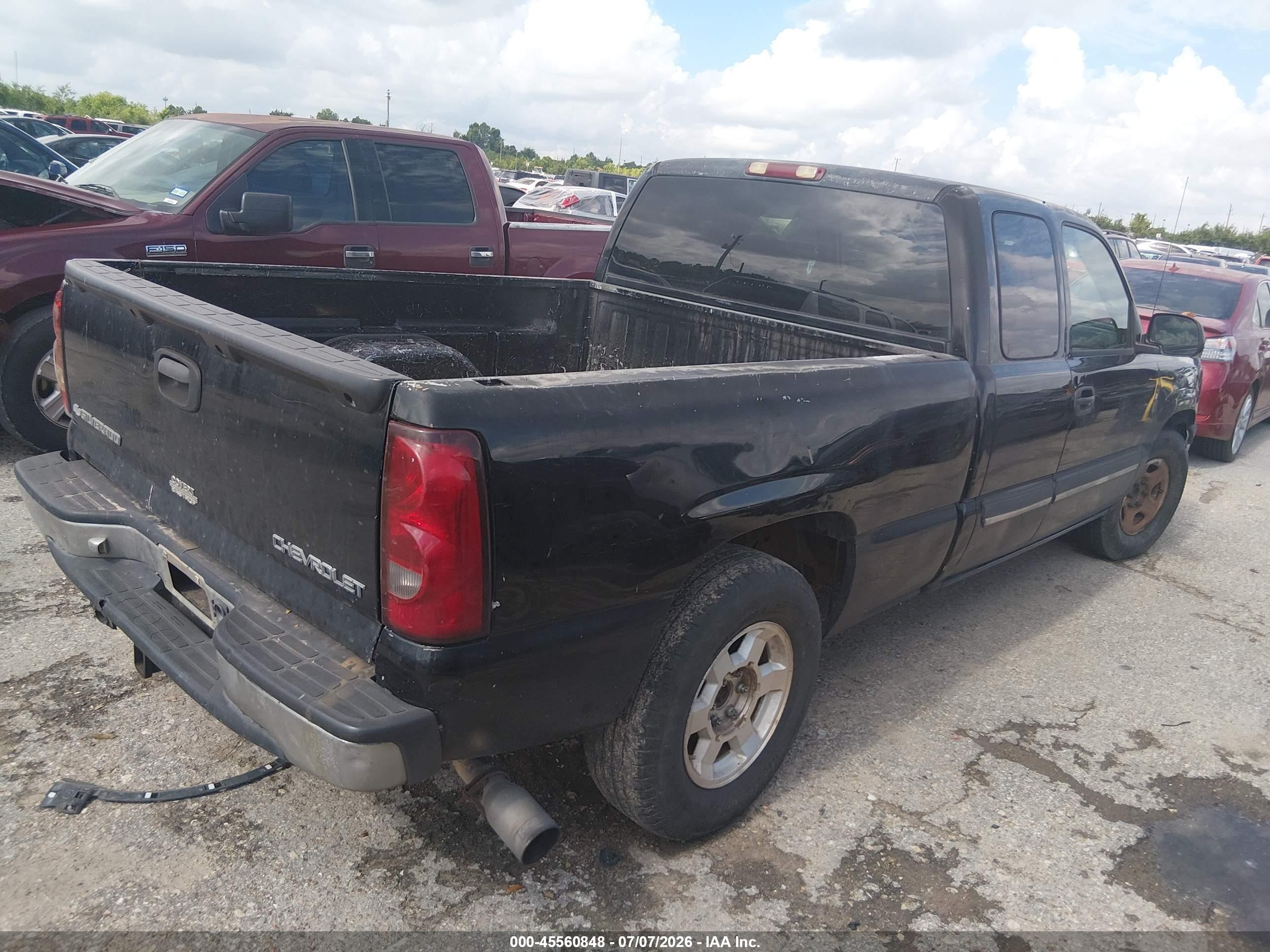 2004 Chevrolet Silverado 1500 Ls Black vin: 2GCEC19V941194832