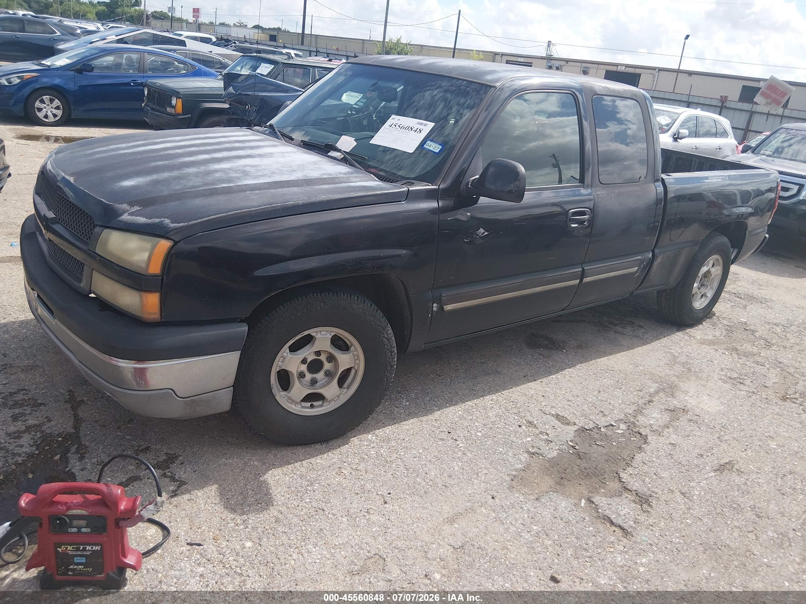 2004 Chevrolet Silverado 1500 Ls Black vin: 2GCEC19V941194832