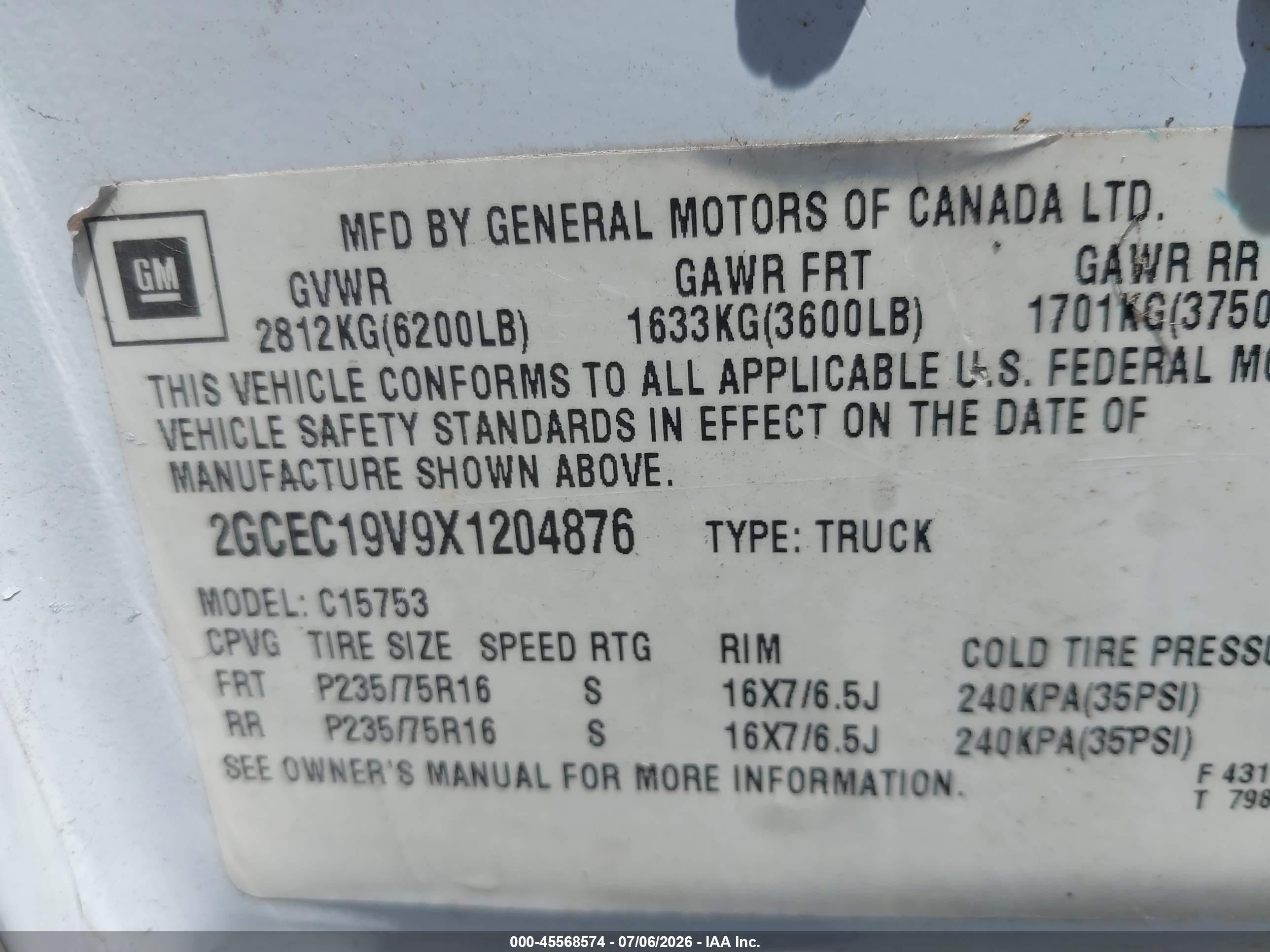1999 Chevrolet Silverado 1500   White vin: 2GCEC19V9X1204876