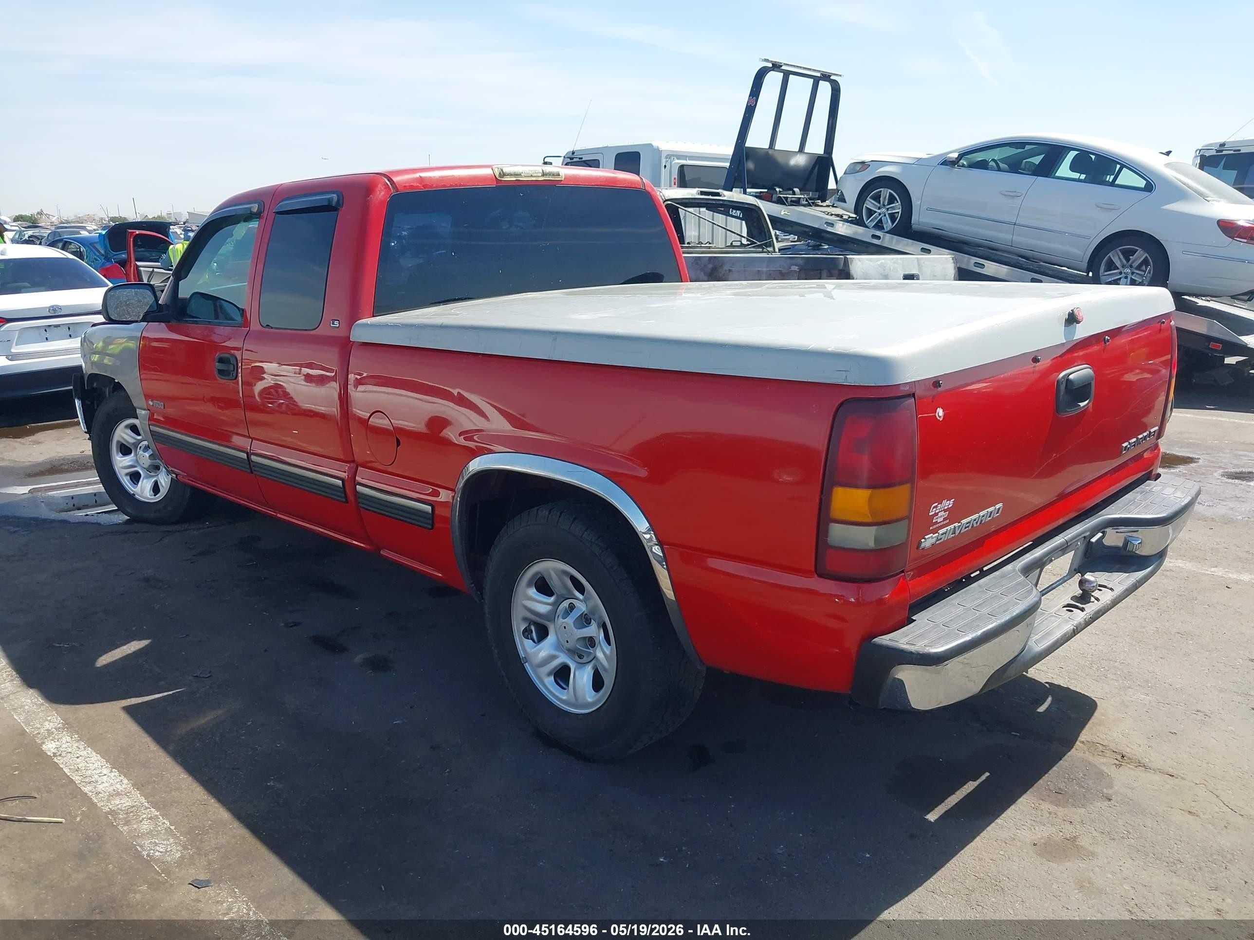 2000 Chevrolet Silverado 1500 Ls Red vin: 2GCEC19V9Y1112667