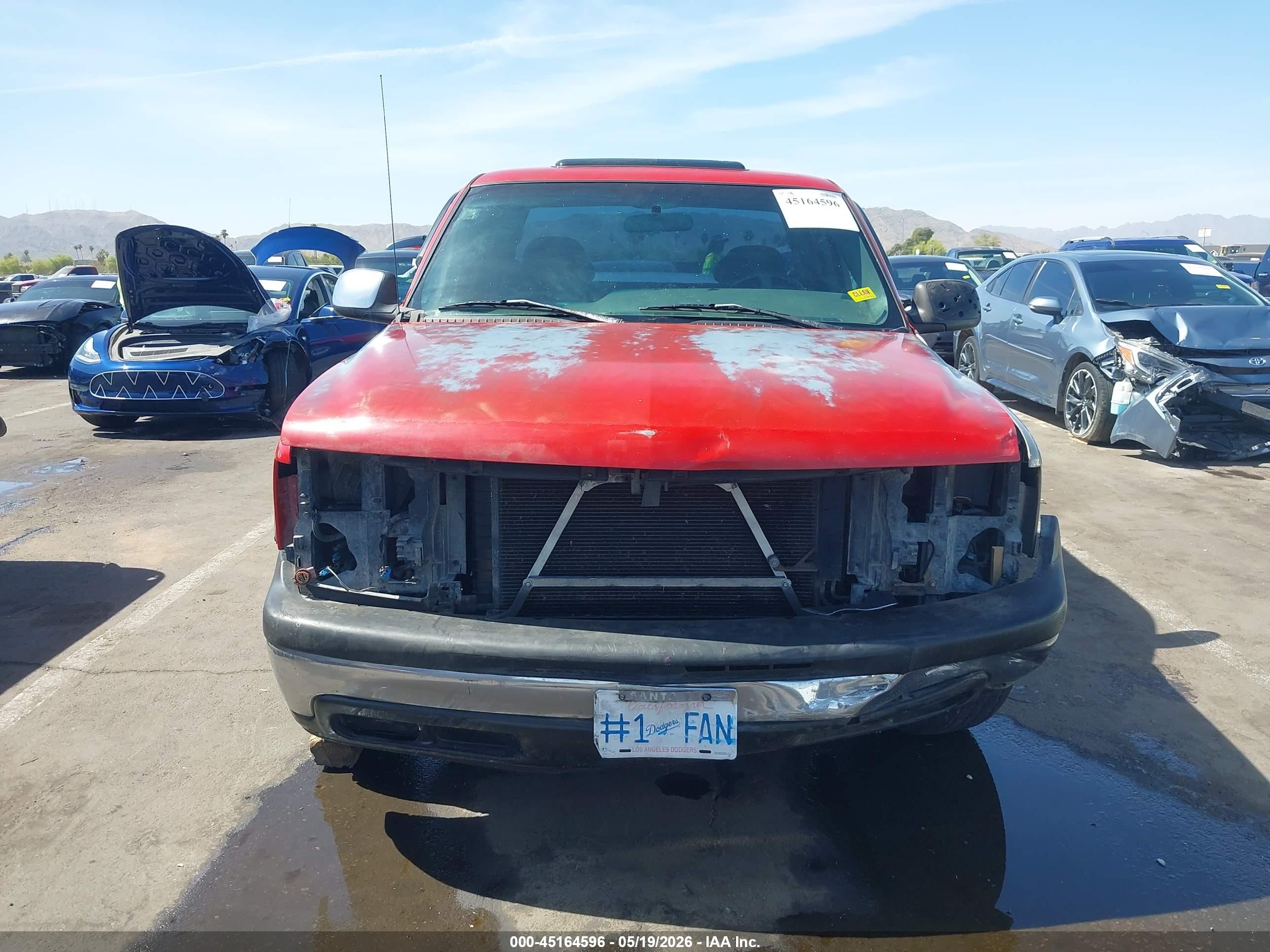 2000 Chevrolet Silverado 1500 Ls Red vin: 2GCEC19V9Y1112667