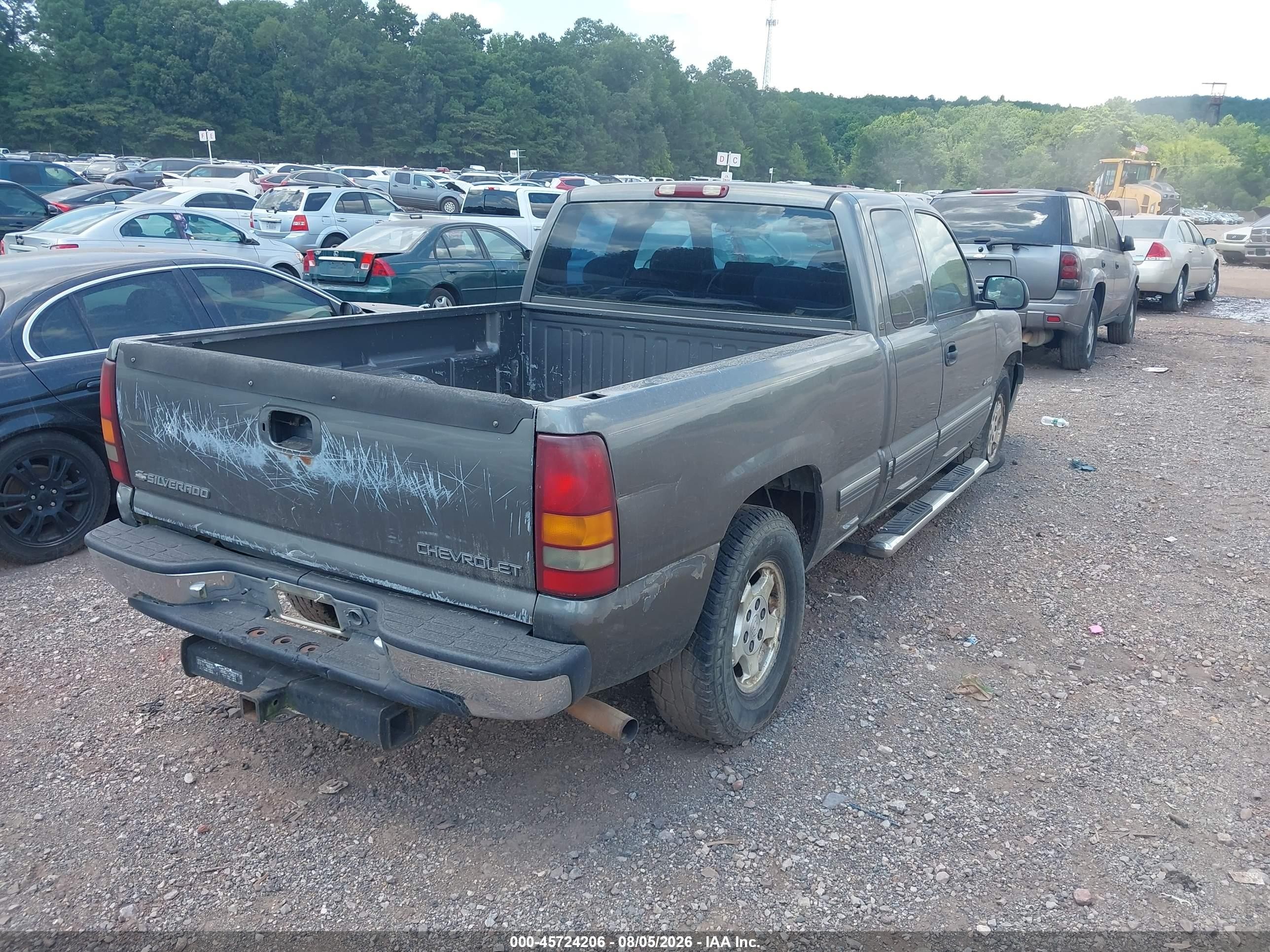 2000 Chevrolet Silverado 1500 Ls Gray vin: 2GCEC19V9Y1383616