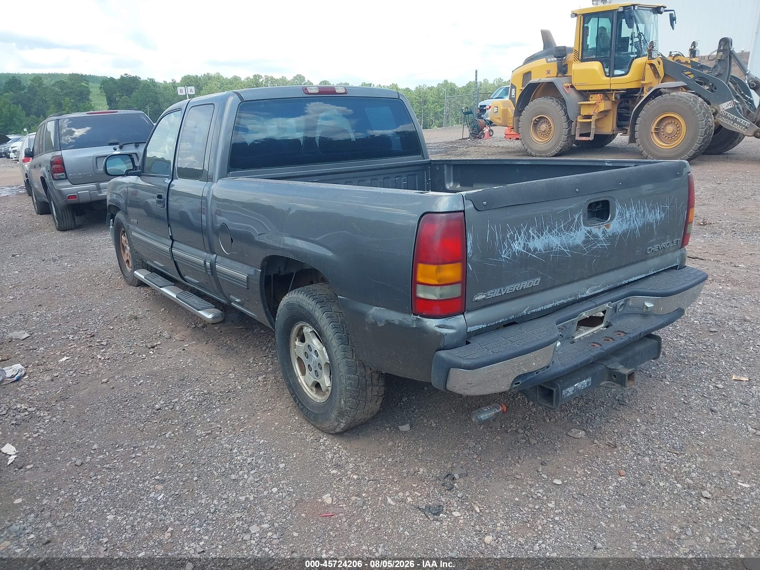 2000 Chevrolet Silverado 1500 Ls Gray vin: 2GCEC19V9Y1383616