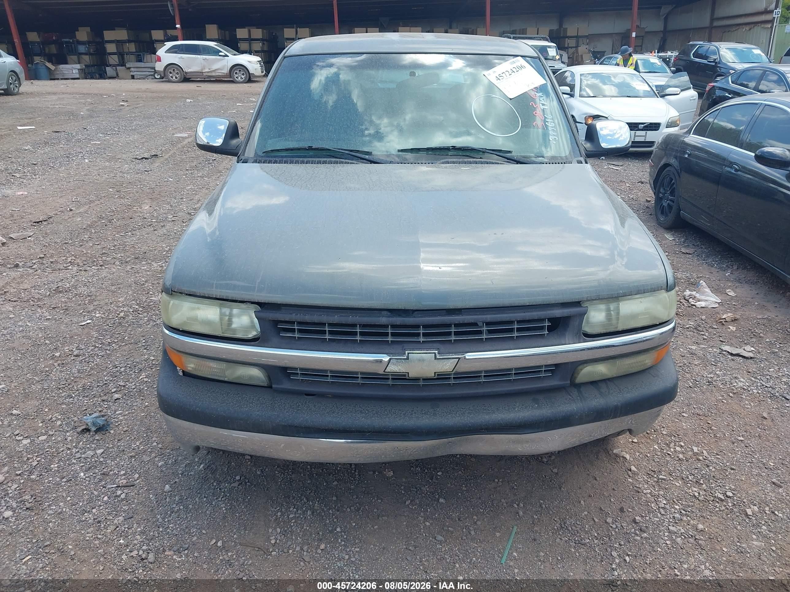 2000 Chevrolet Silverado 1500 Ls Gray vin: 2GCEC19V9Y1383616