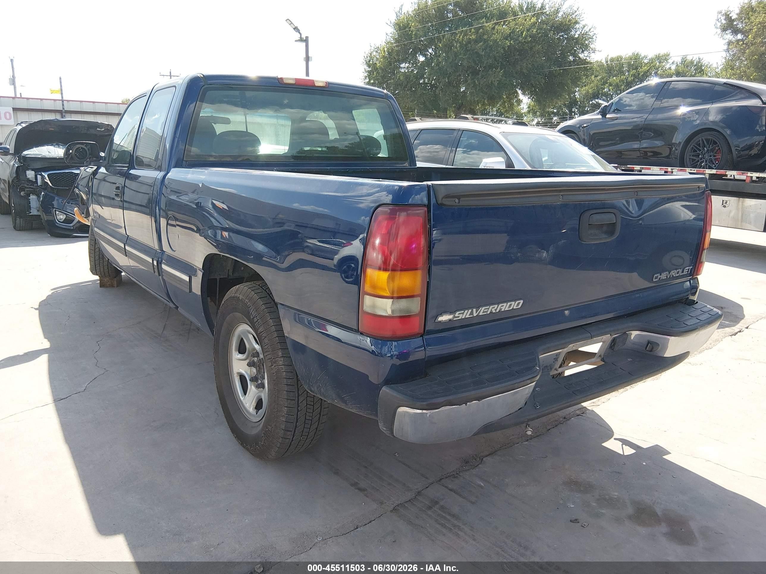 2002 Chevrolet Silverado 1500 Ls Blue vin: 2GCEC19VX21185862