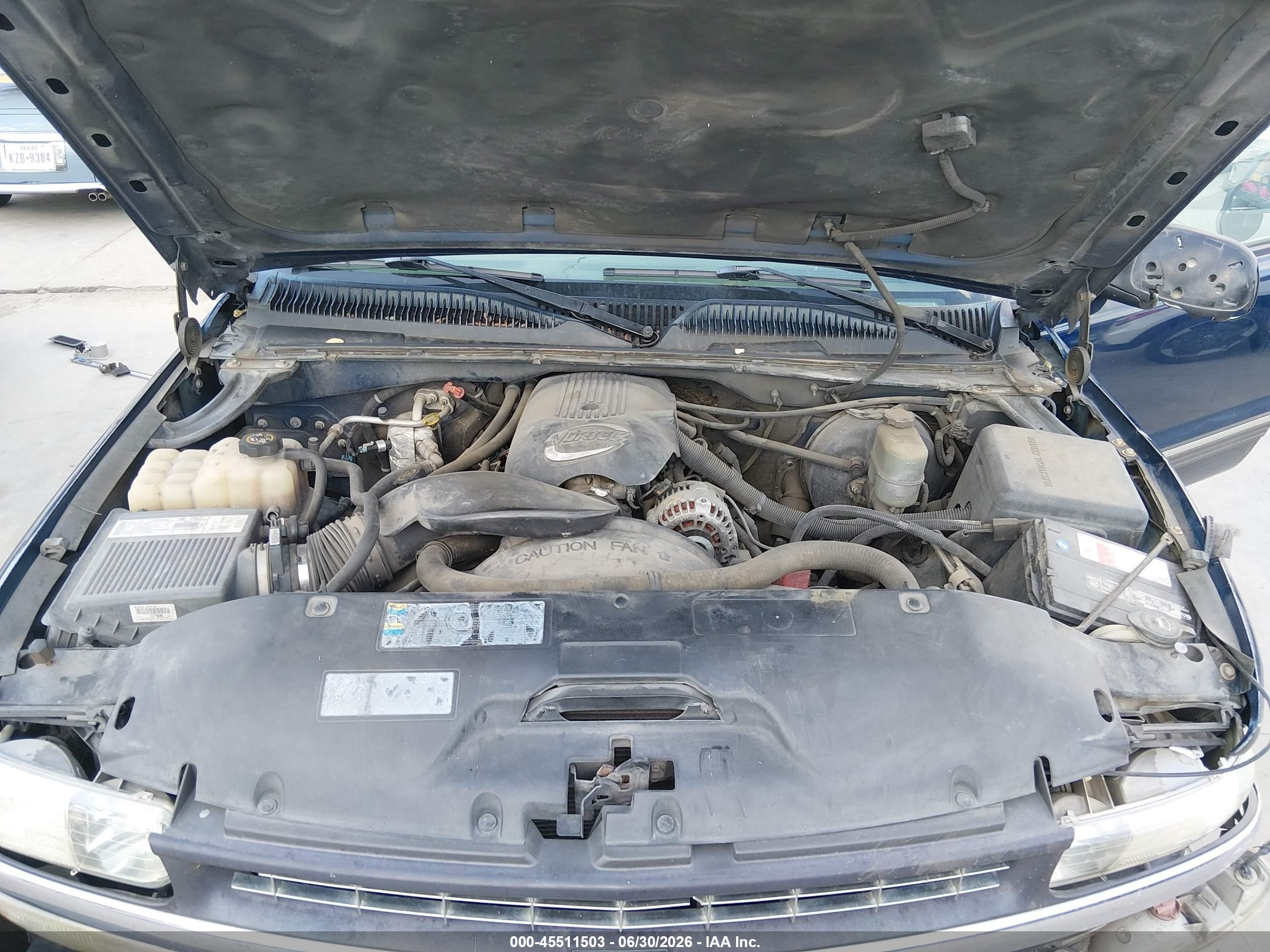 2002 Chevrolet Silverado 1500 Ls Blue vin: 2GCEC19VX21185862