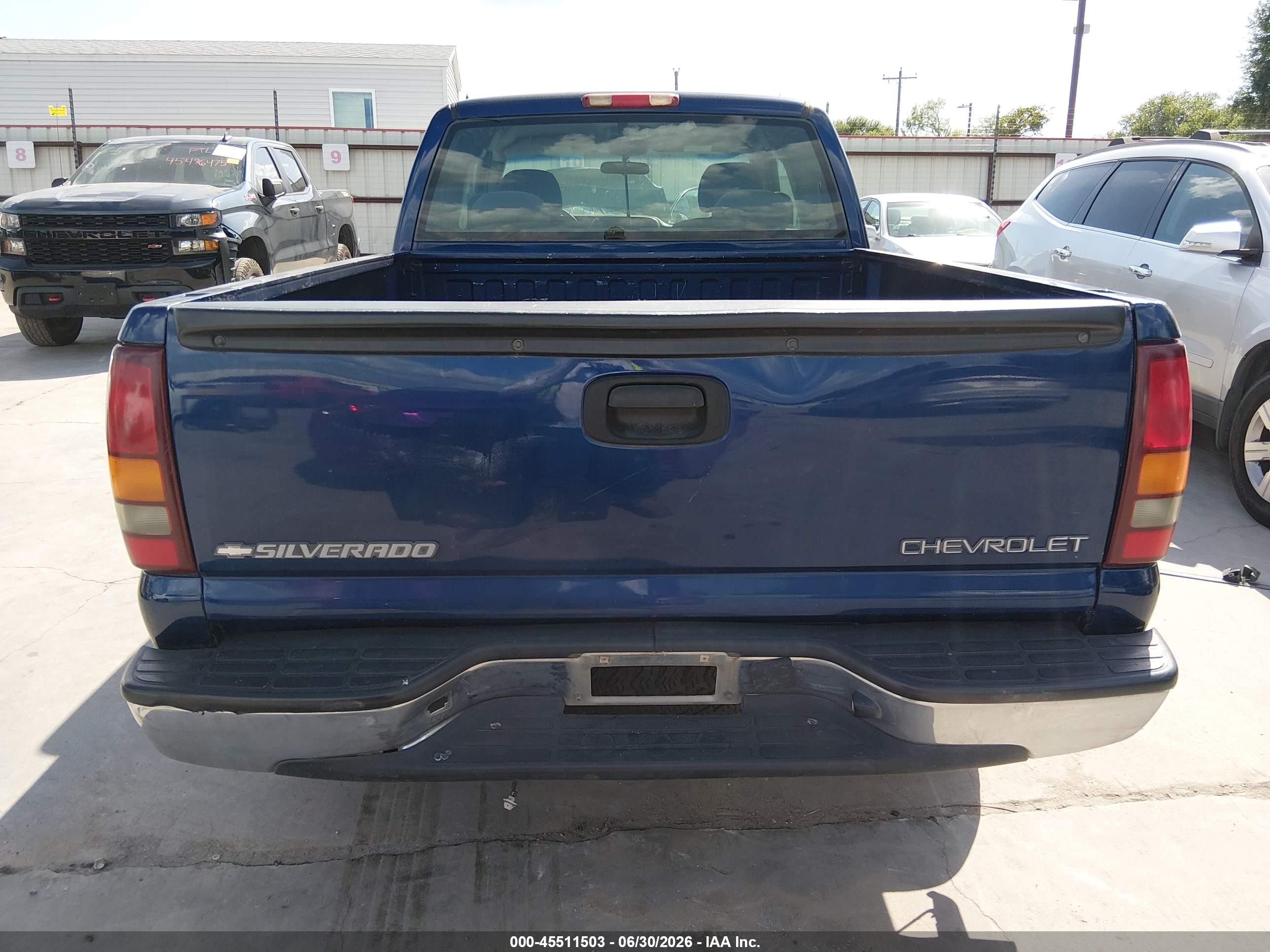 2002 Chevrolet Silverado 1500 Ls Blue vin: 2GCEC19VX21185862