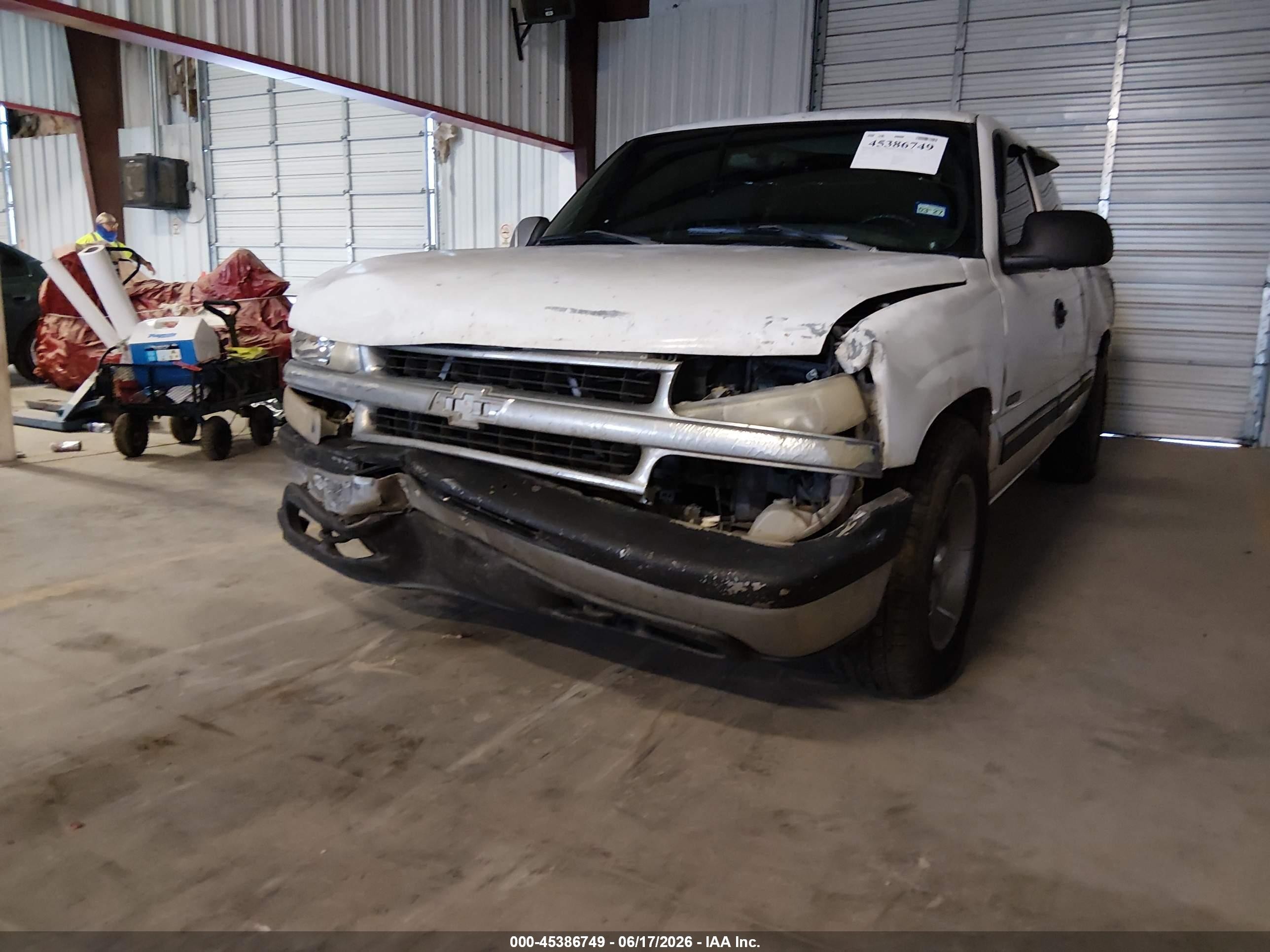 2000 Chevrolet Silverado 1500 Ls White vin: 2GCEC19VXY1150683