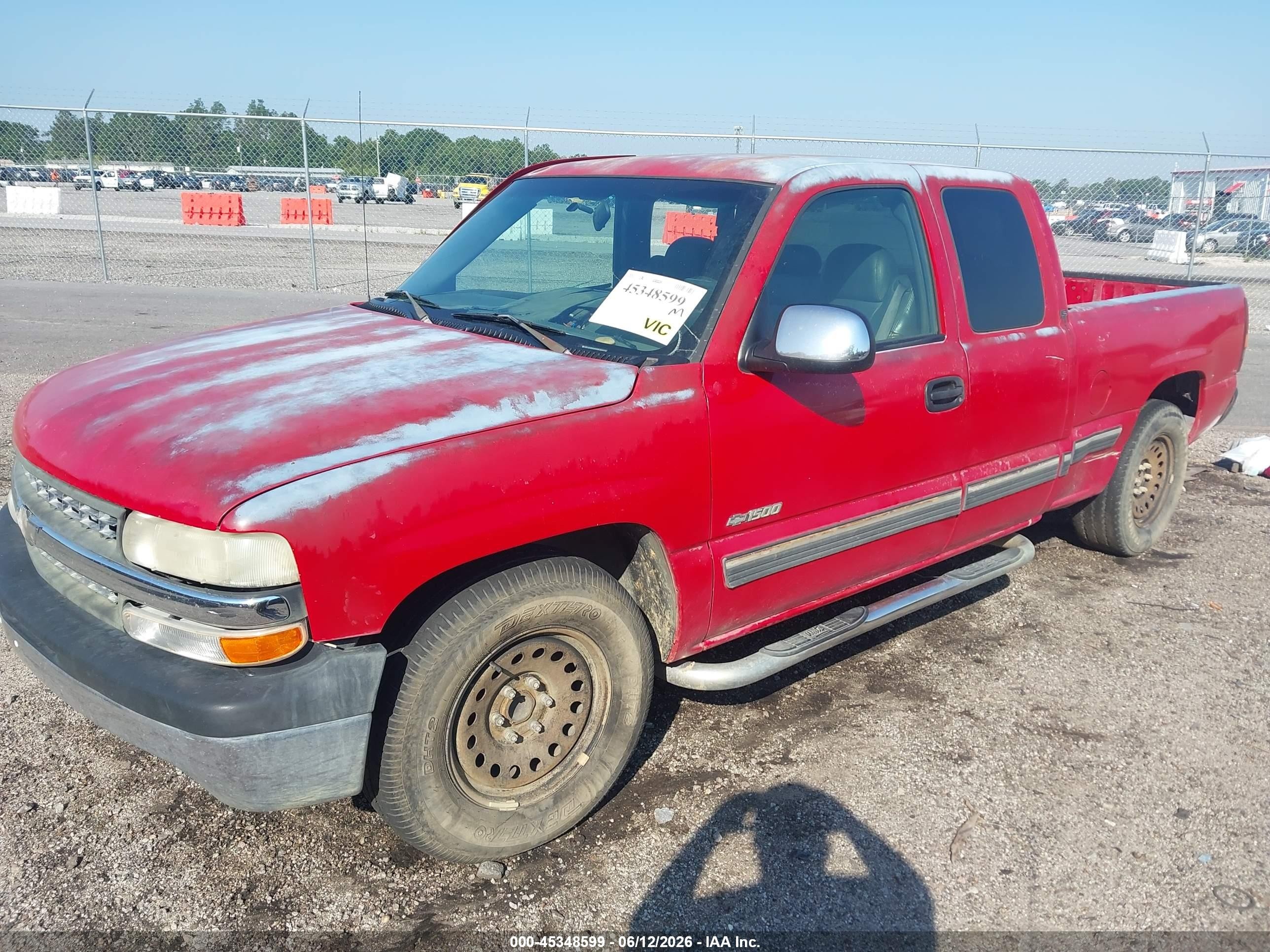 2001 Chevrolet Silverado 1500 Ls Red vin: 2GCEC19W111175020