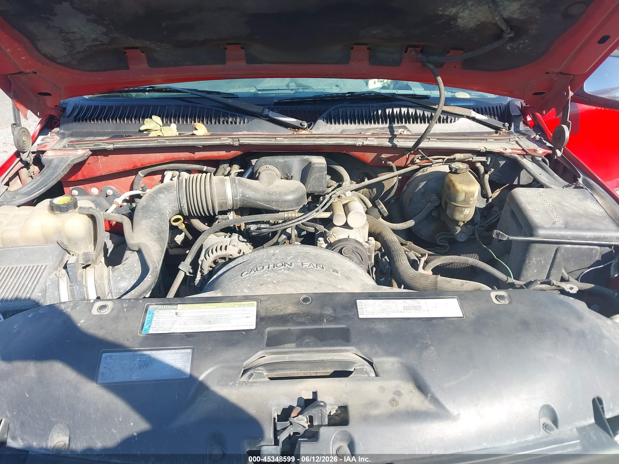 2001 Chevrolet Silverado 1500 Ls Red vin: 2GCEC19W111175020