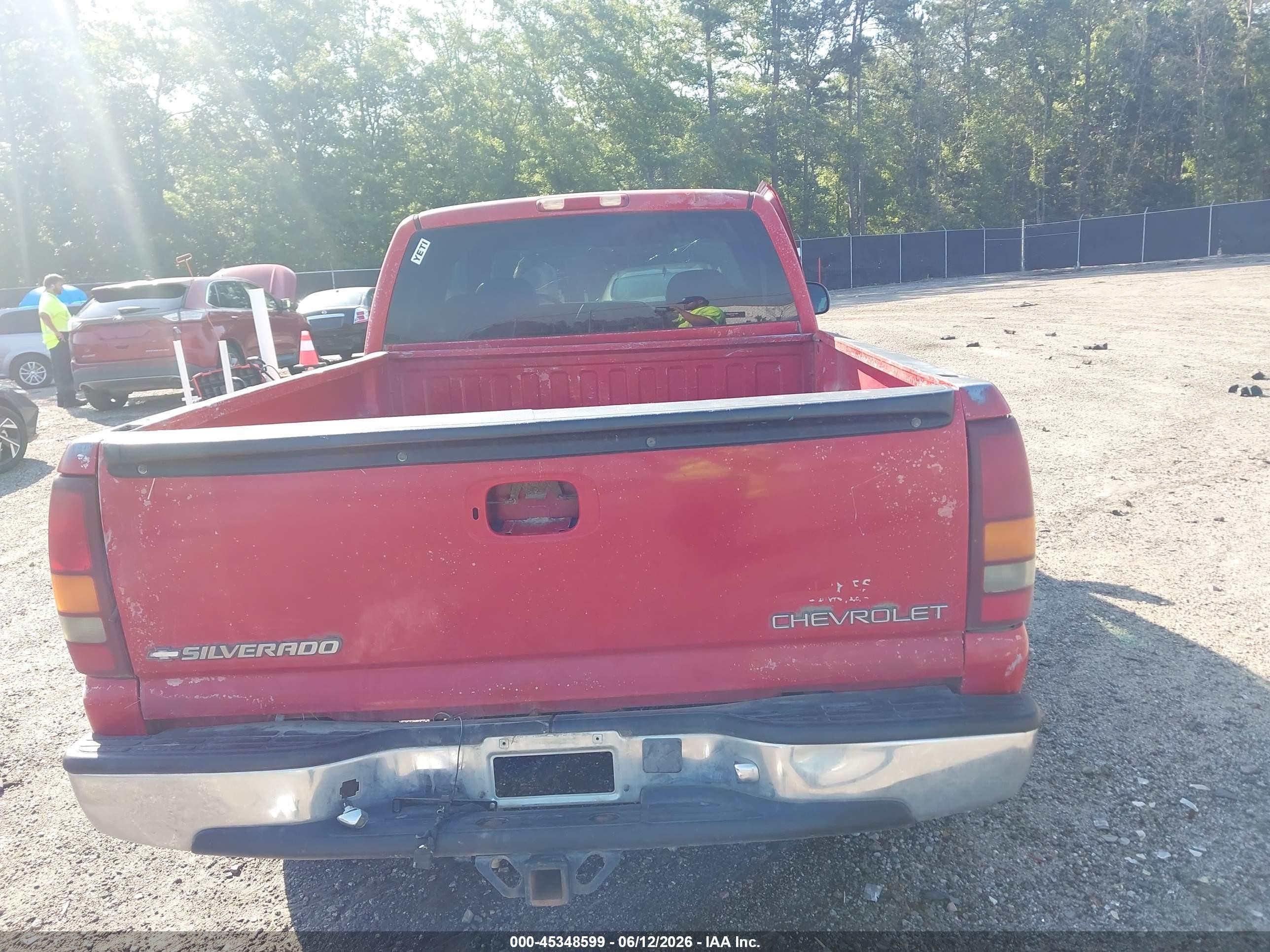 2001 Chevrolet Silverado 1500 Ls Red vin: 2GCEC19W111175020