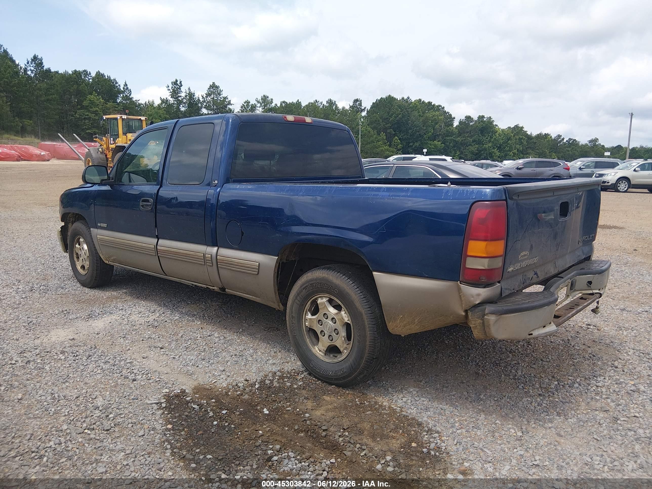 2002 Chevrolet Silverado 1500 Ls Blue vin: 2GCEC19W121161832