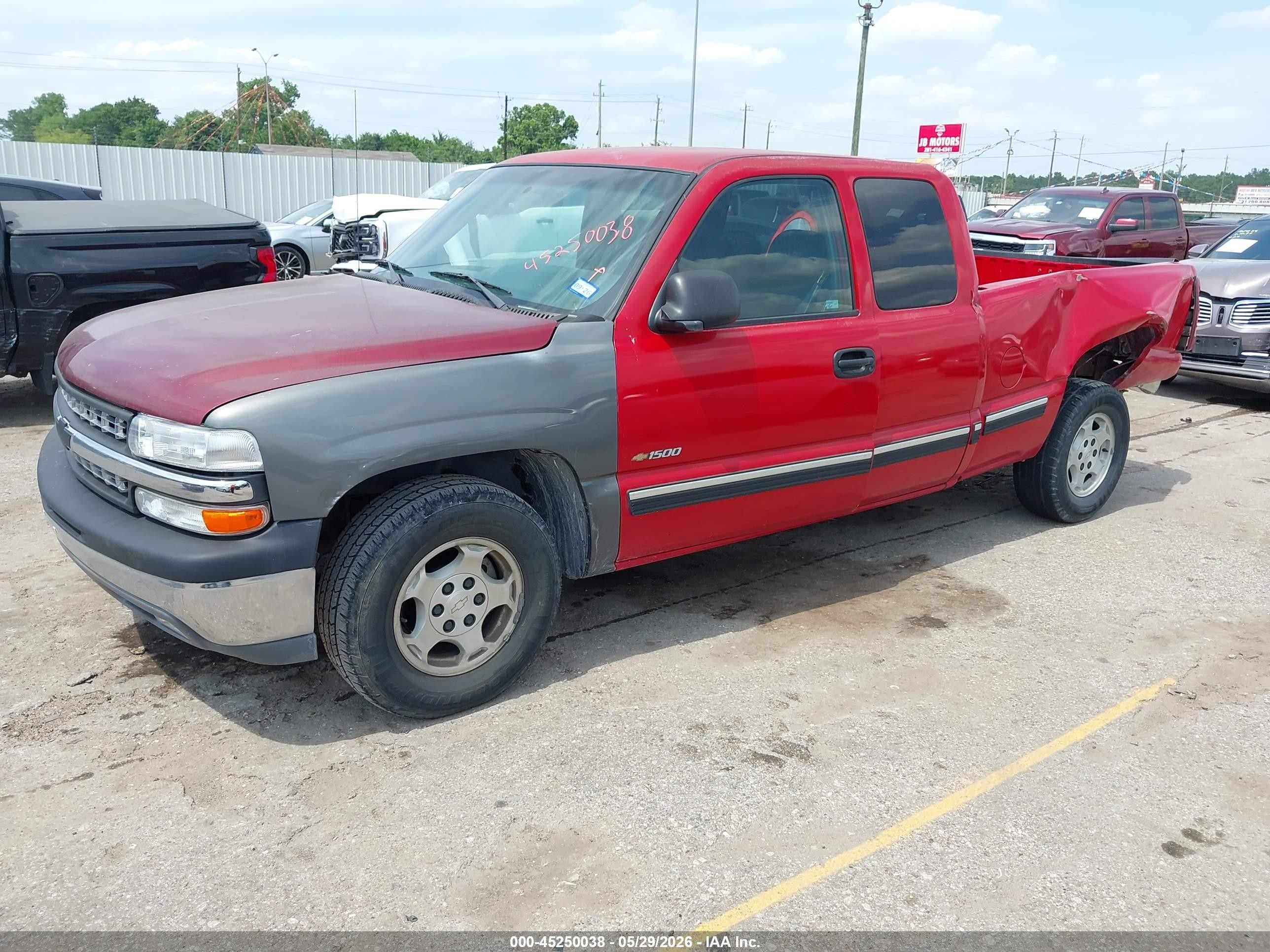 2002 Chevrolet Silverado 1500   Red vin: 2GCEC19W221239762