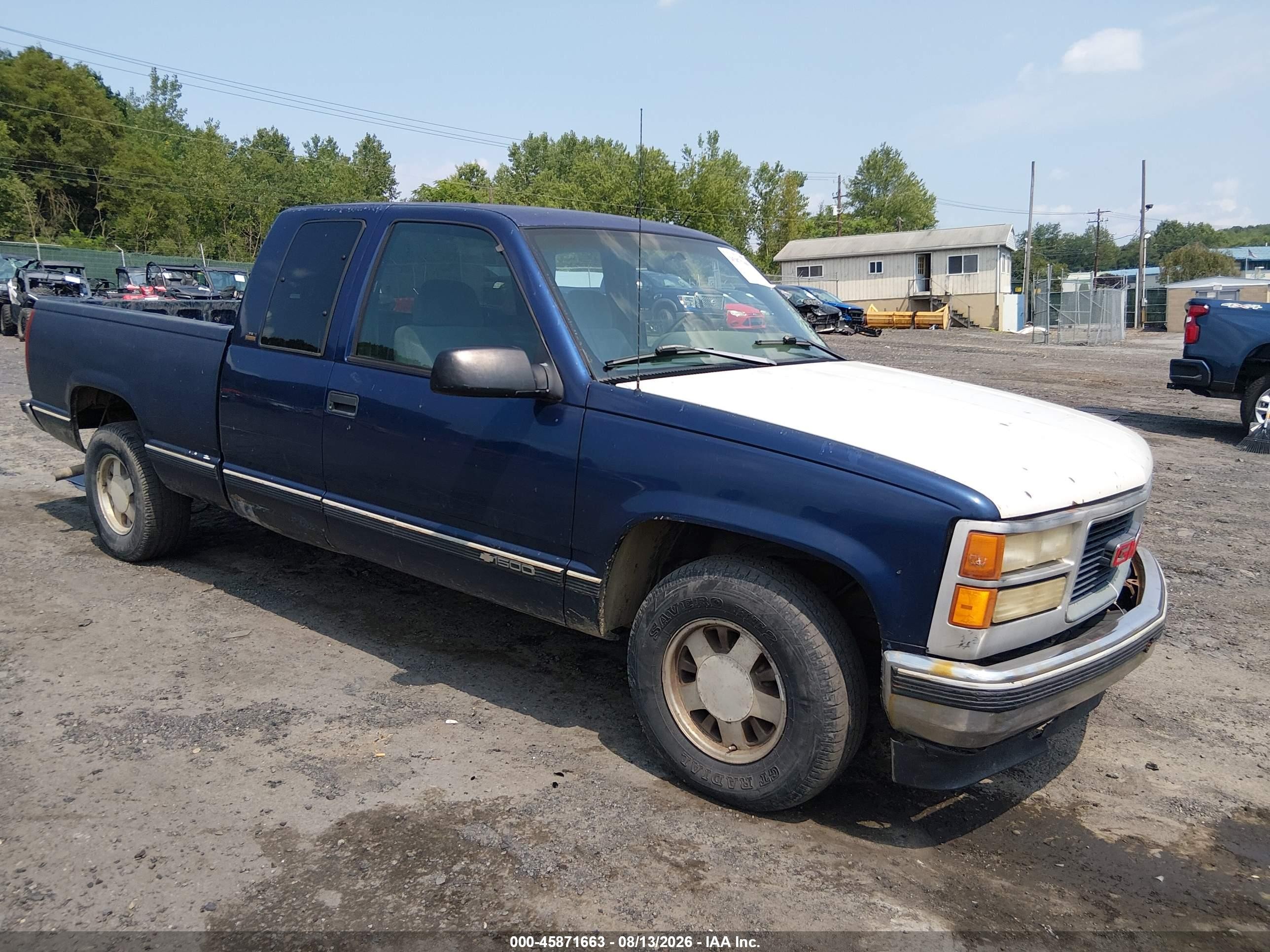 1996 Chevrolet Gmt-400 C1500 Blue vin: 2GCEC19W3T1150946