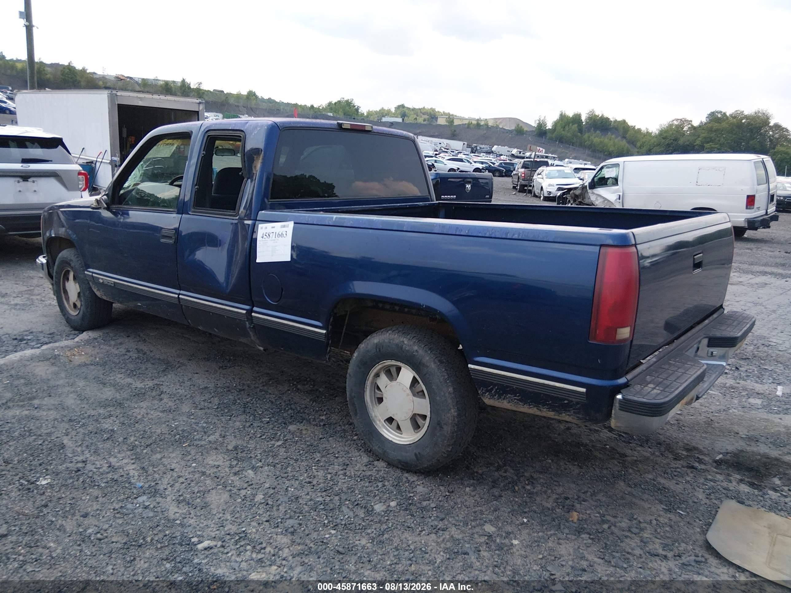 1996 Chevrolet Gmt-400 C1500 Blue vin: 2GCEC19W3T1150946