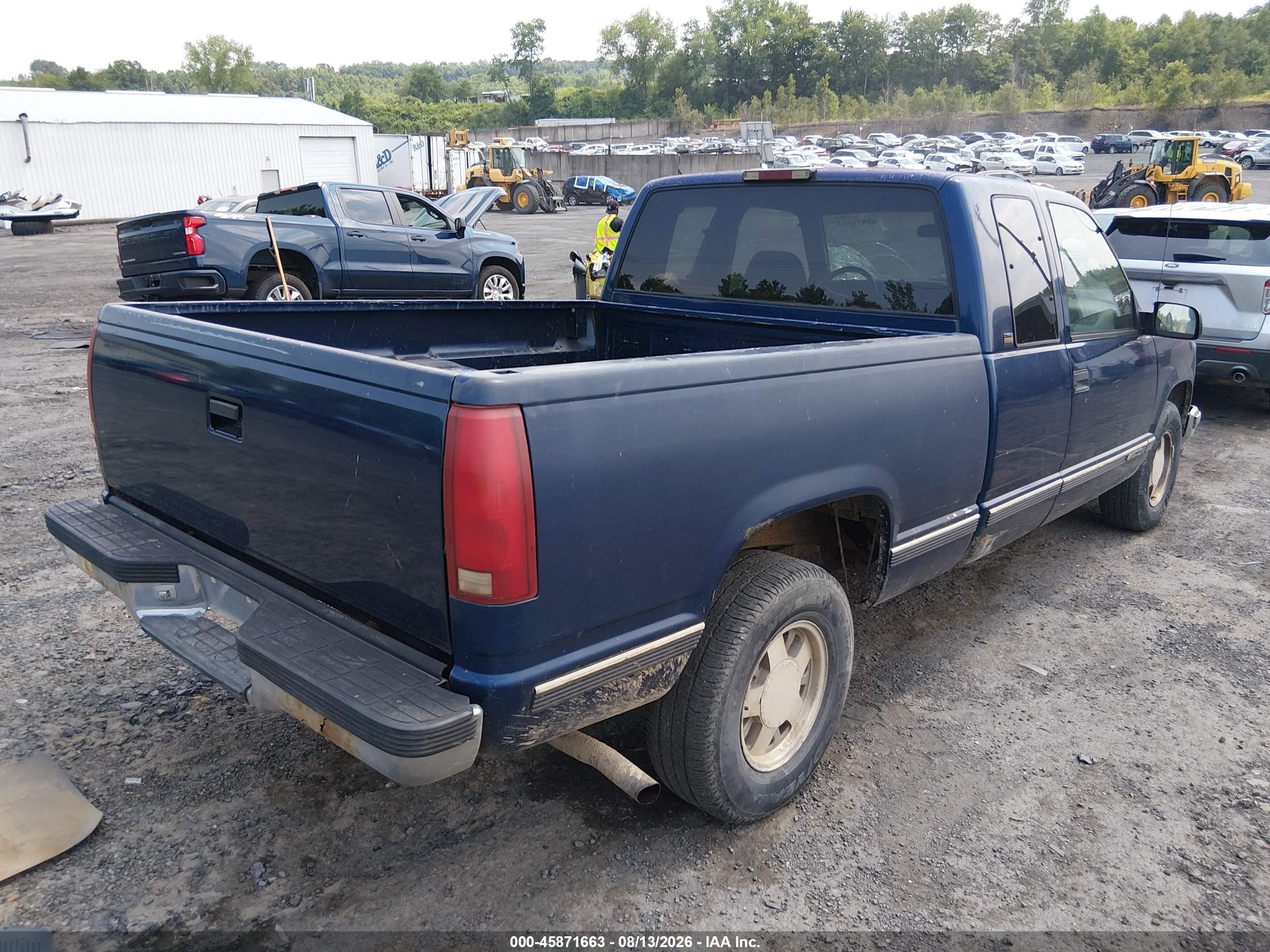 1996 Chevrolet Gmt-400 C1500 Blue vin: 2GCEC19W3T1150946
