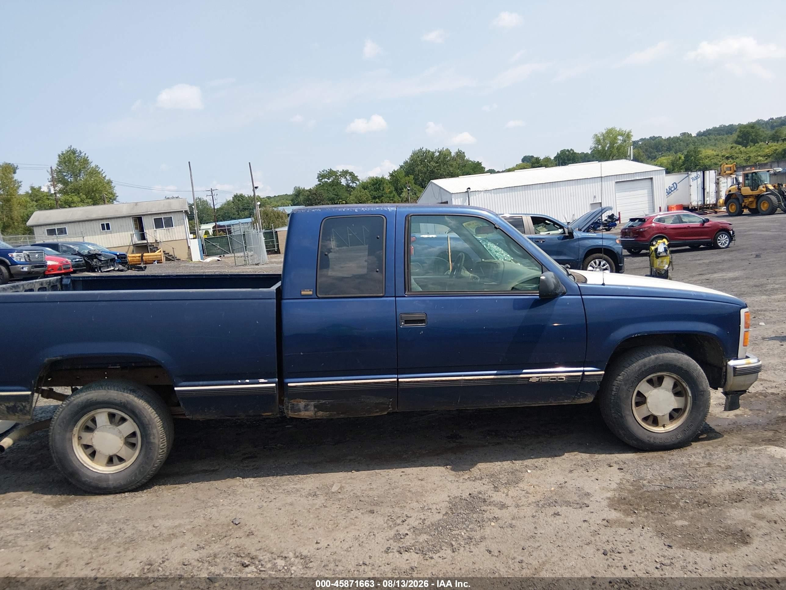 1996 Chevrolet Gmt-400 C1500 Blue vin: 2GCEC19W3T1150946